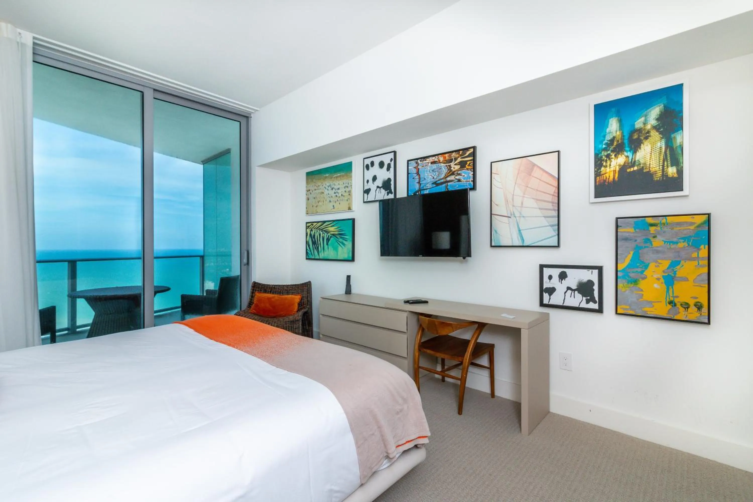 Bed in Private Ocean Condos at Hyde Beach Resort & Residences