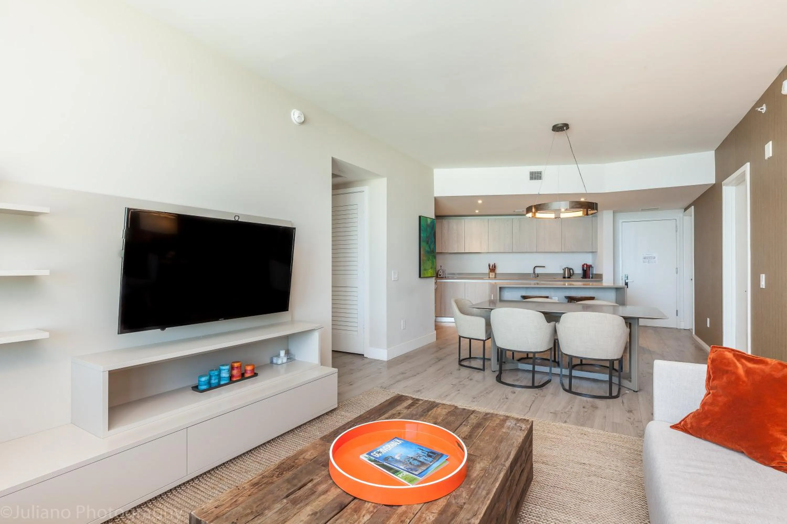 TV and multimedia in Private Ocean Condos at Hyde Beach Resort & Residences