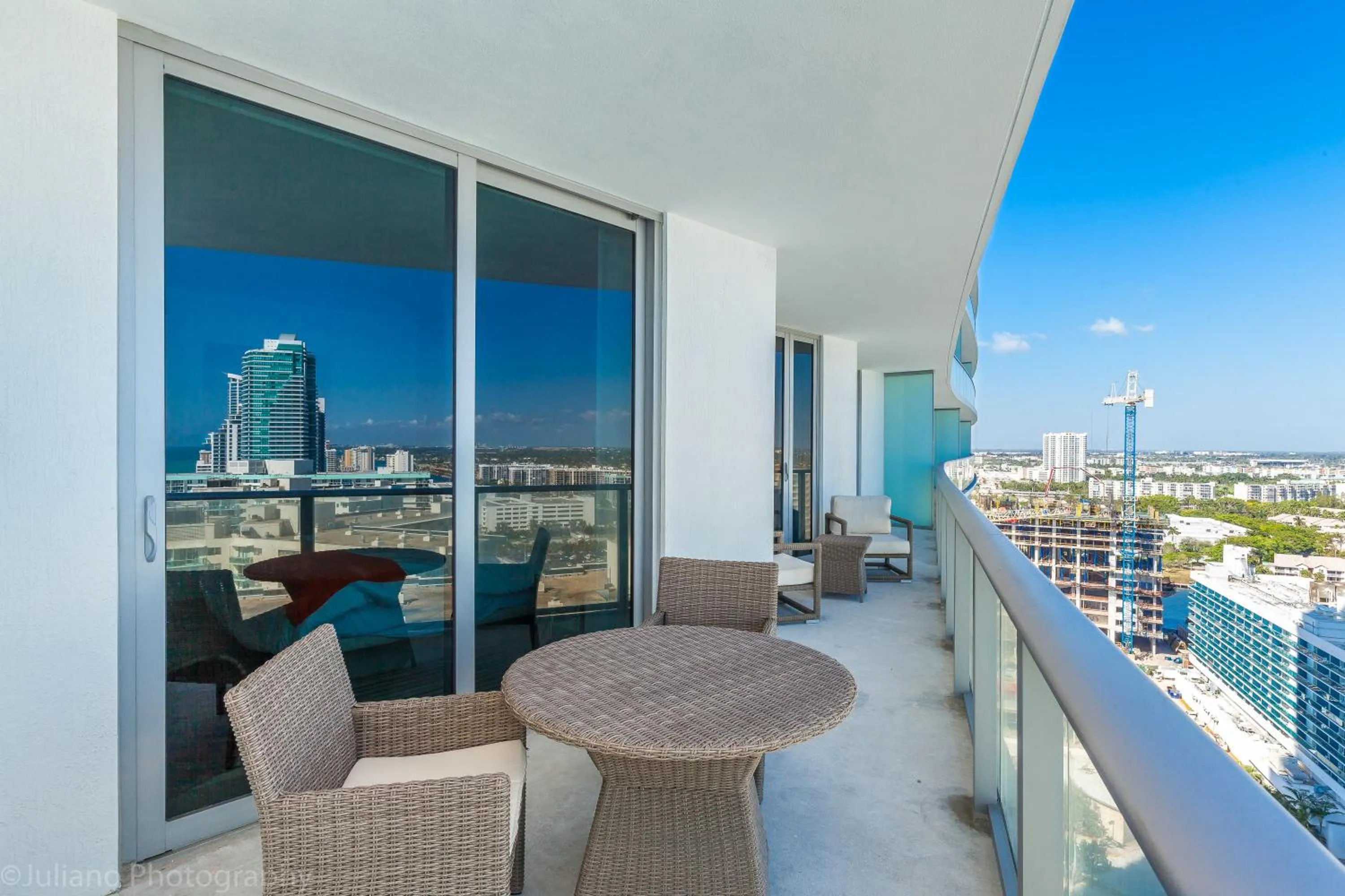 Balcony/Terrace in Private Ocean Condos at Hyde Beach Resort & Residences