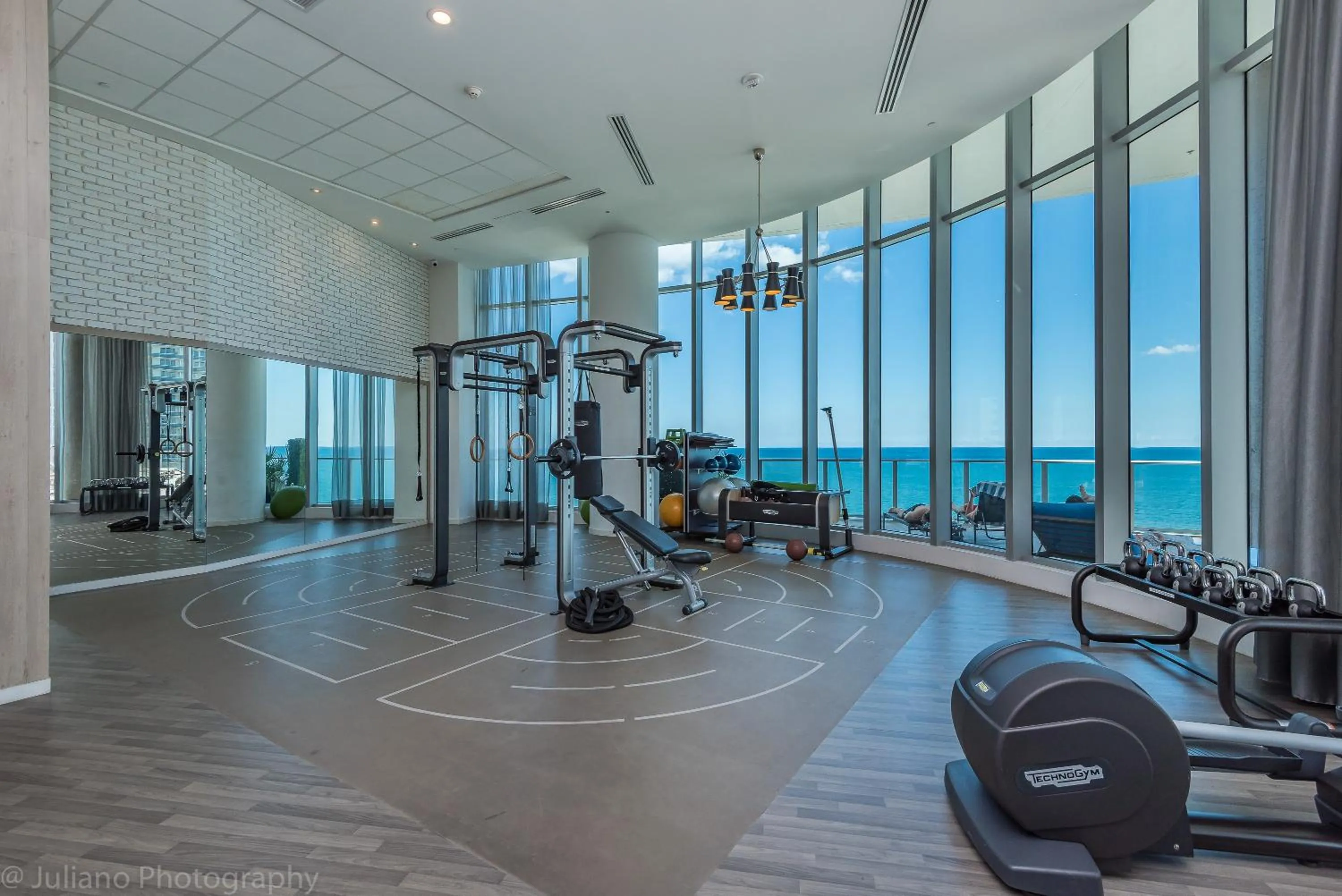 Fitness centre/facilities in Private Ocean Condos at Hyde Beach Resort & Residences