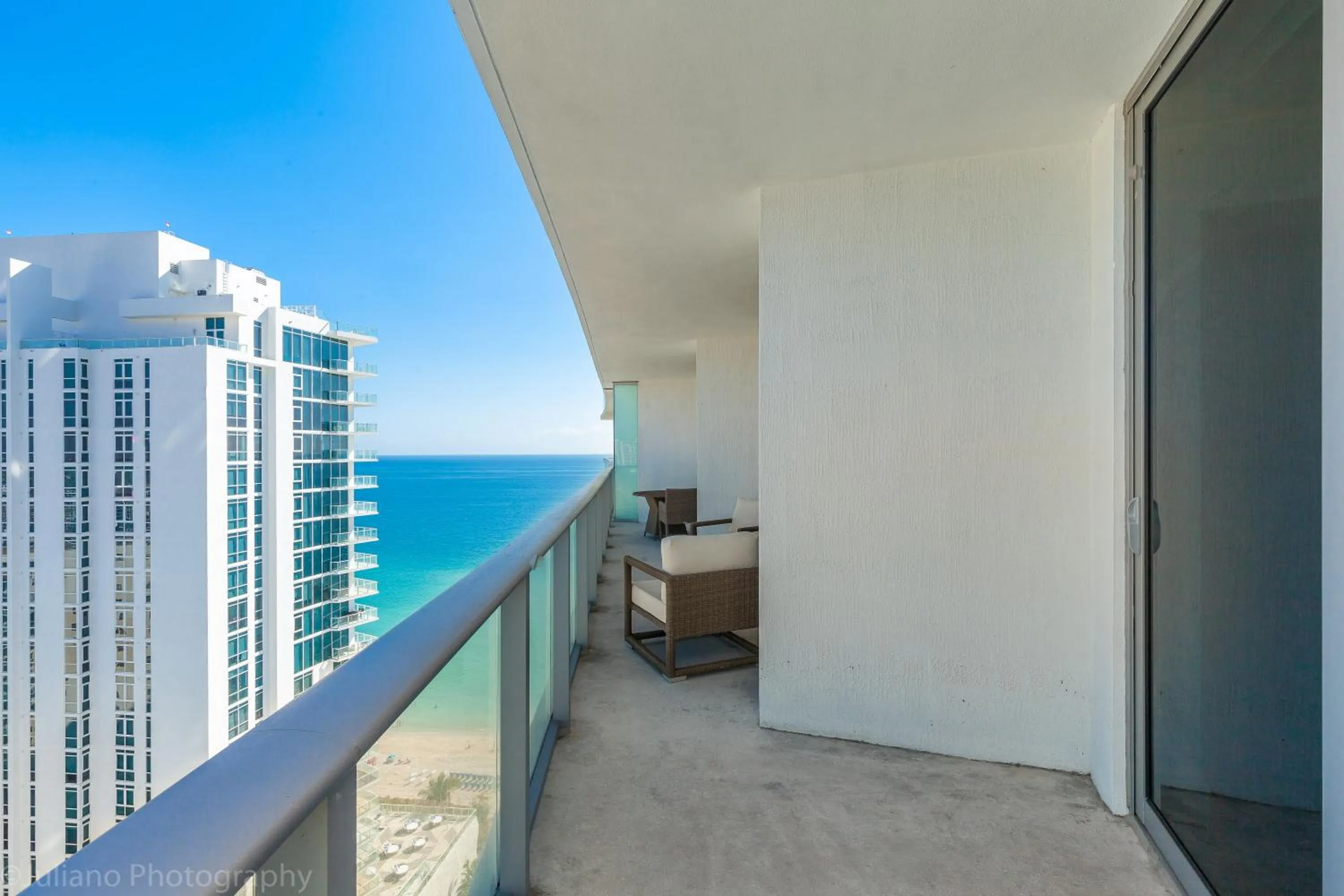 Balcony/Terrace in Private Ocean Condos at Hyde Beach Resort & Residences