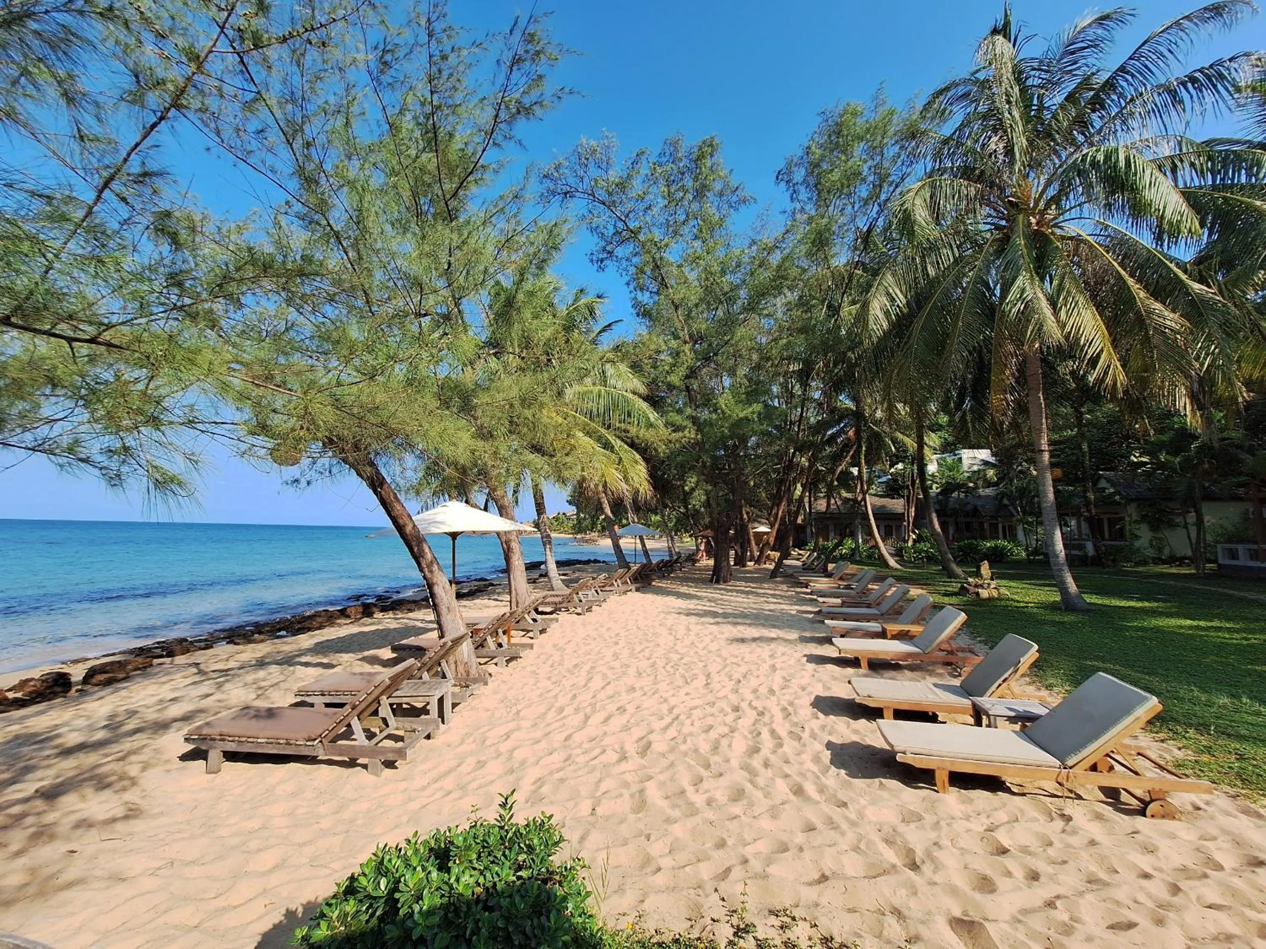 sunbed in Ancarine Beach Resort