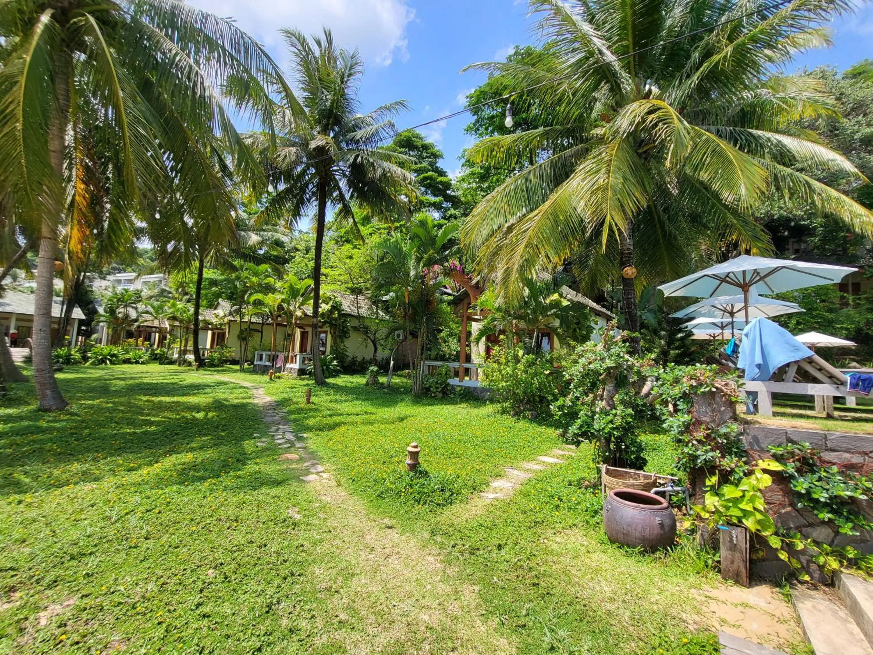 Garden in Ancarine Beach Resort