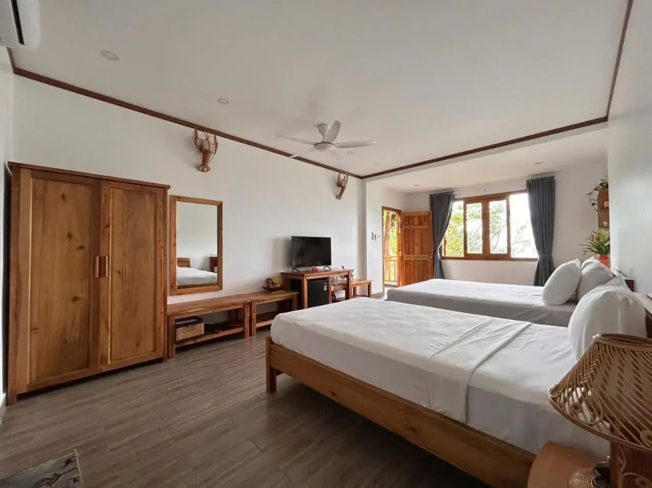 Bed in Ancarine Beach Resort Bed in Ancarine Beach Resort