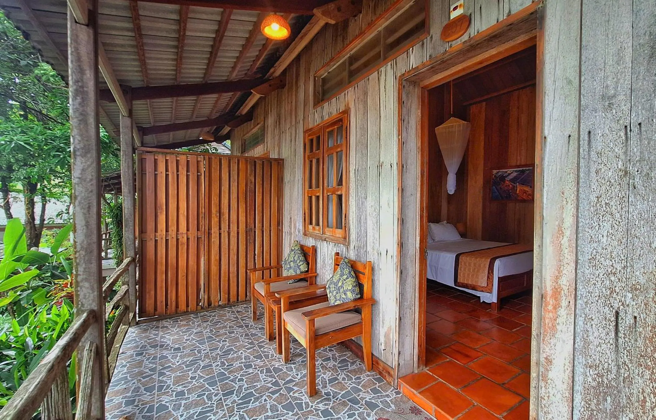 Patio in Ancarine Beach Resort