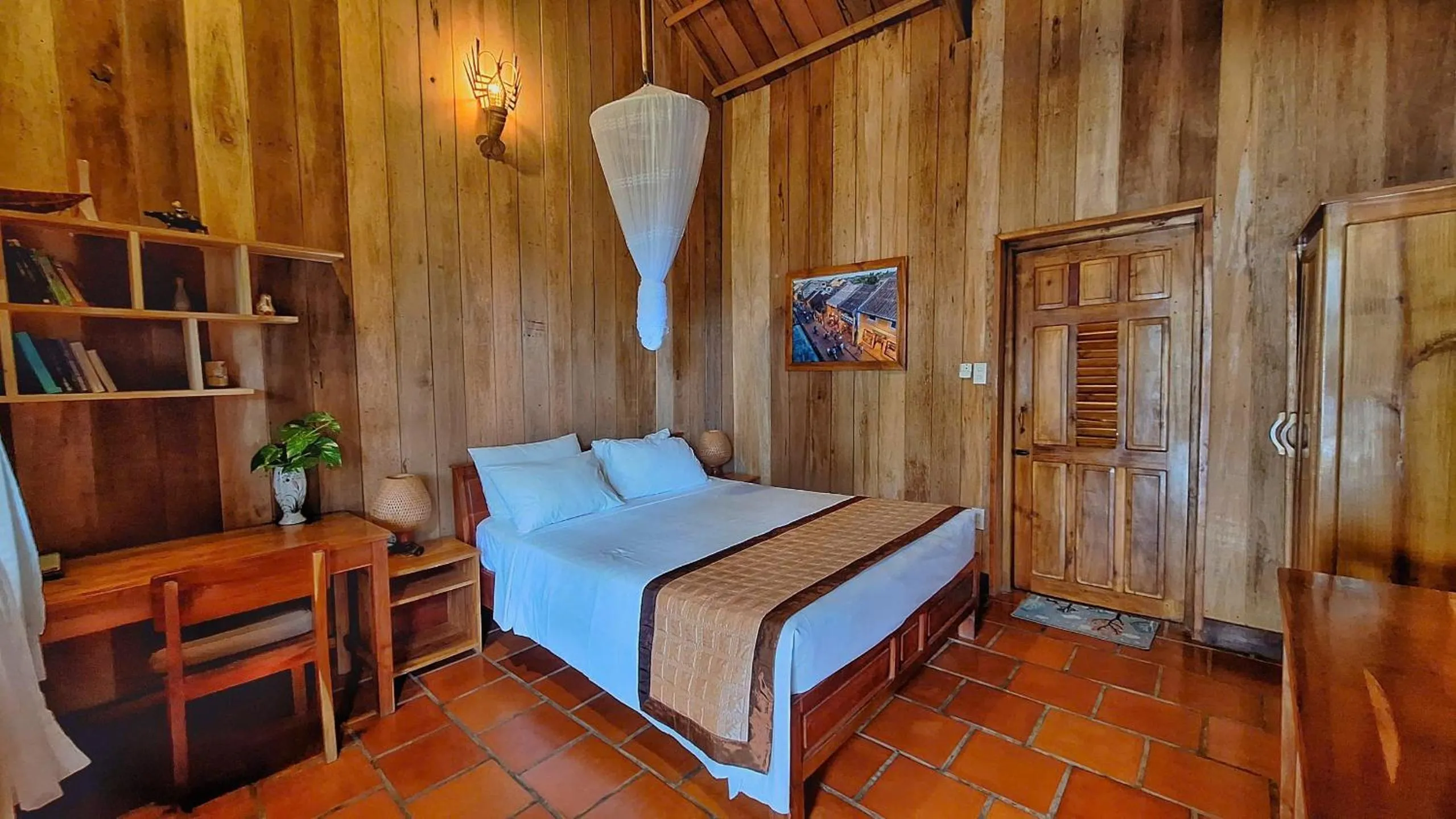 Bed in Ancarine Beach Resort