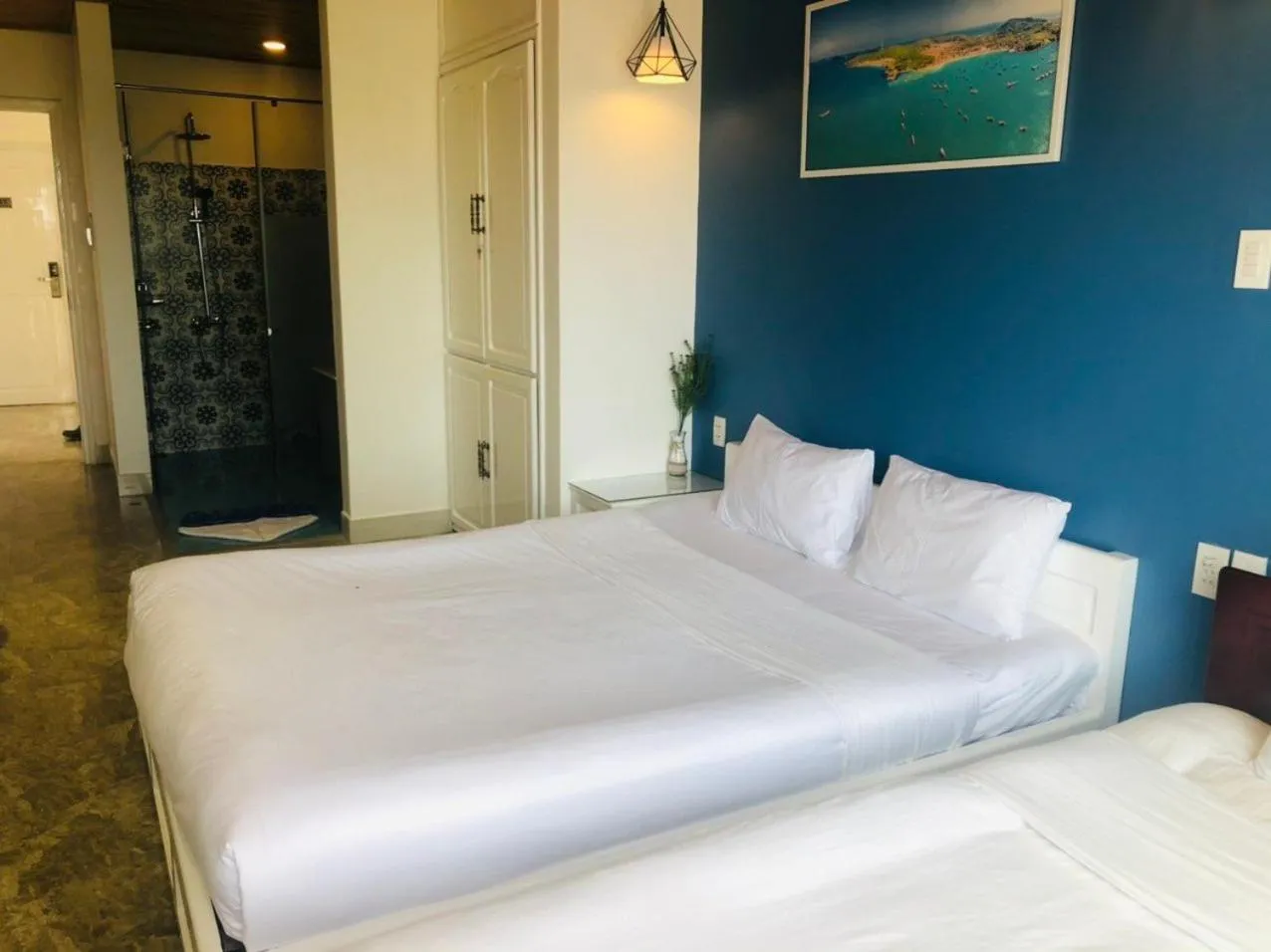 Bed in Casa Maya Resort