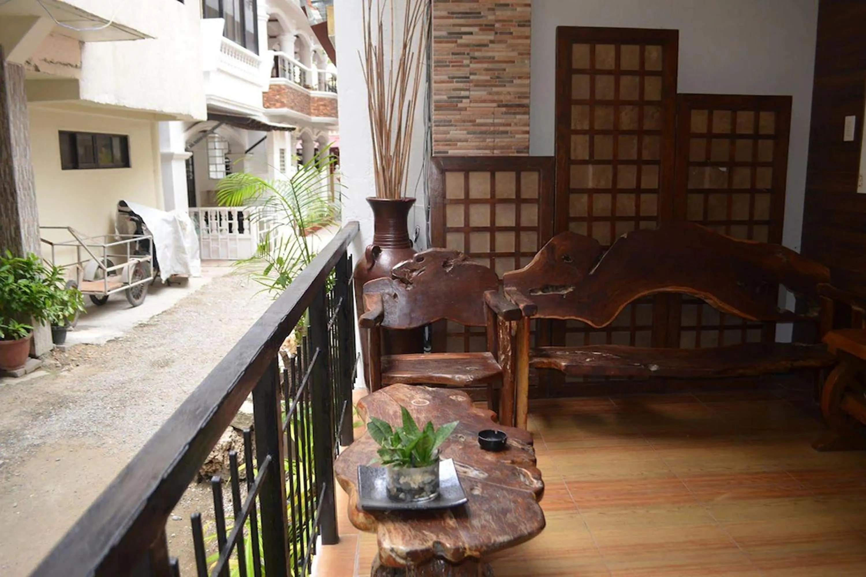 Seating area in Taj Guesthouse Boracay