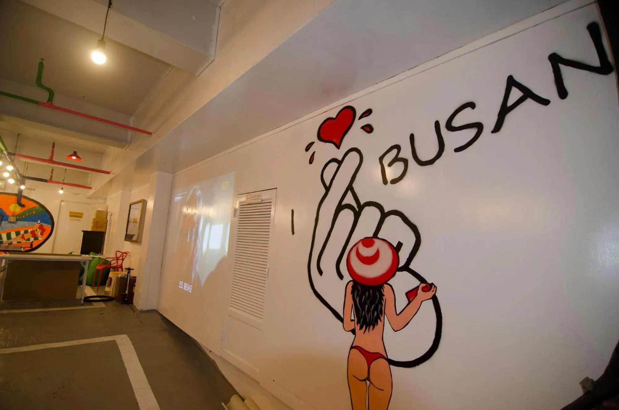 Communal lounge/ TV room in Kimchee Haeundae Guesthouse