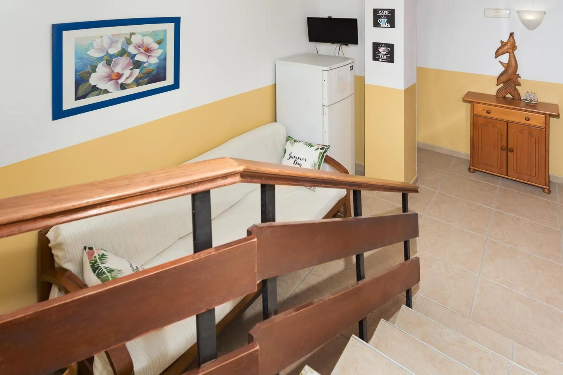 Living room in Hostal Magec