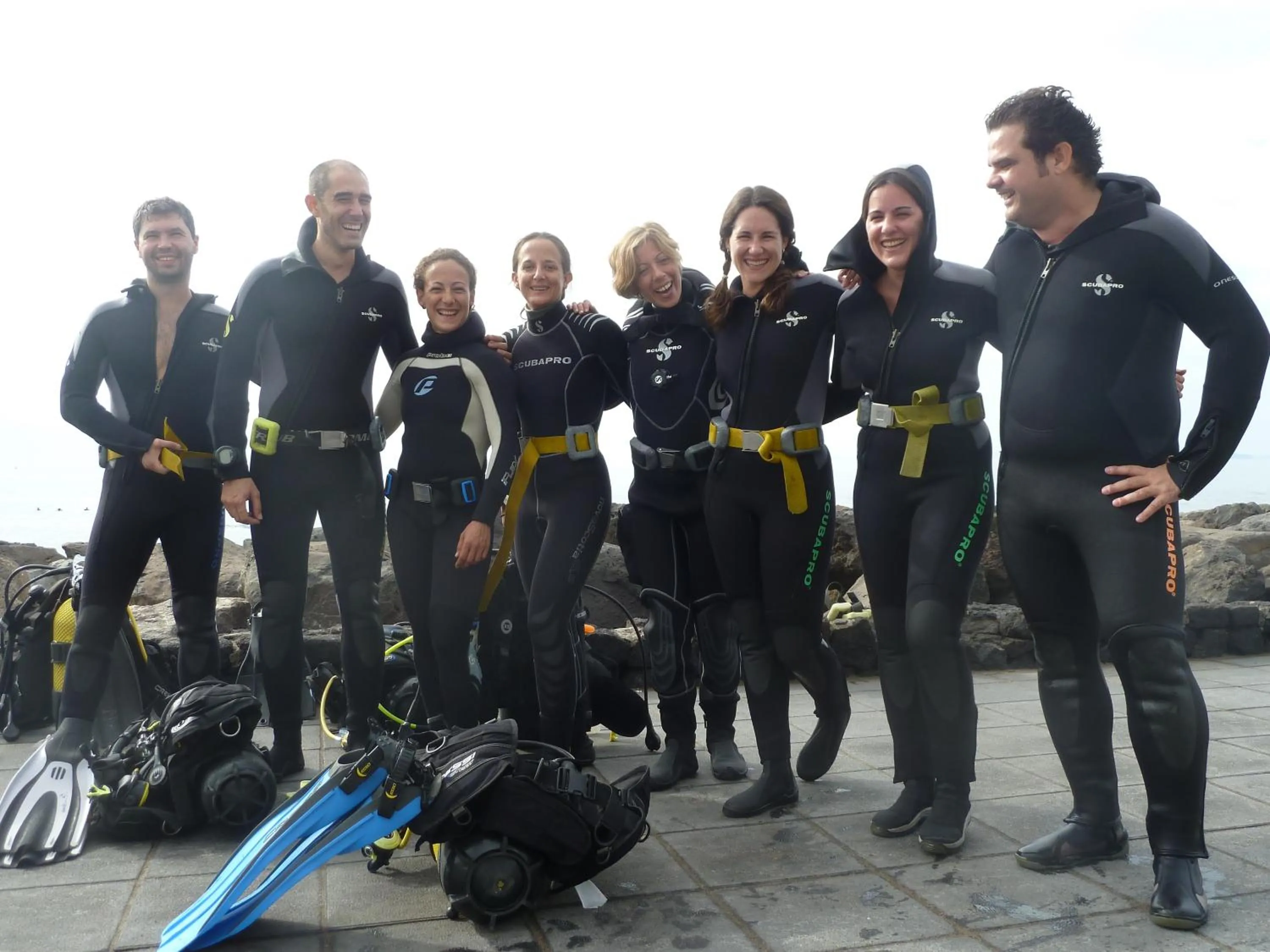 group of guests in Hostal Magec