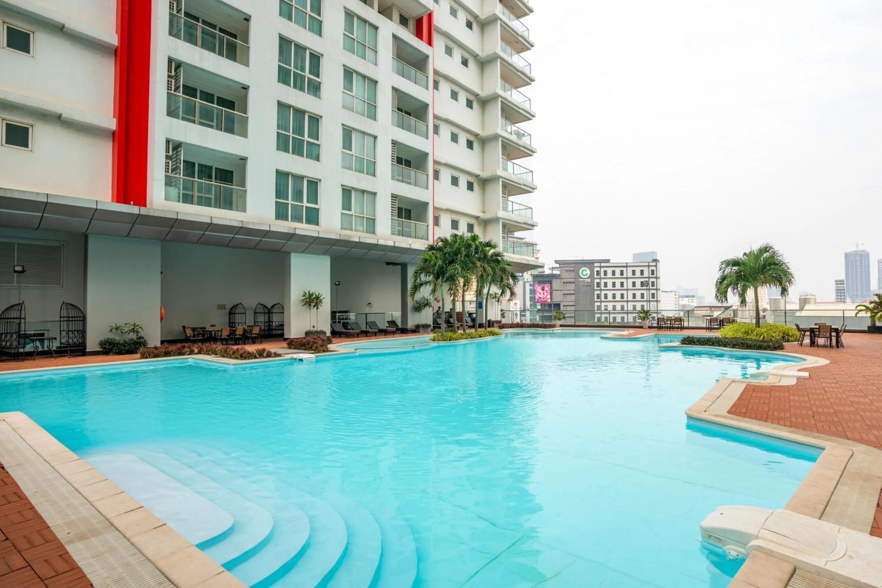 Pool view in Olympia City Hotel by Dara