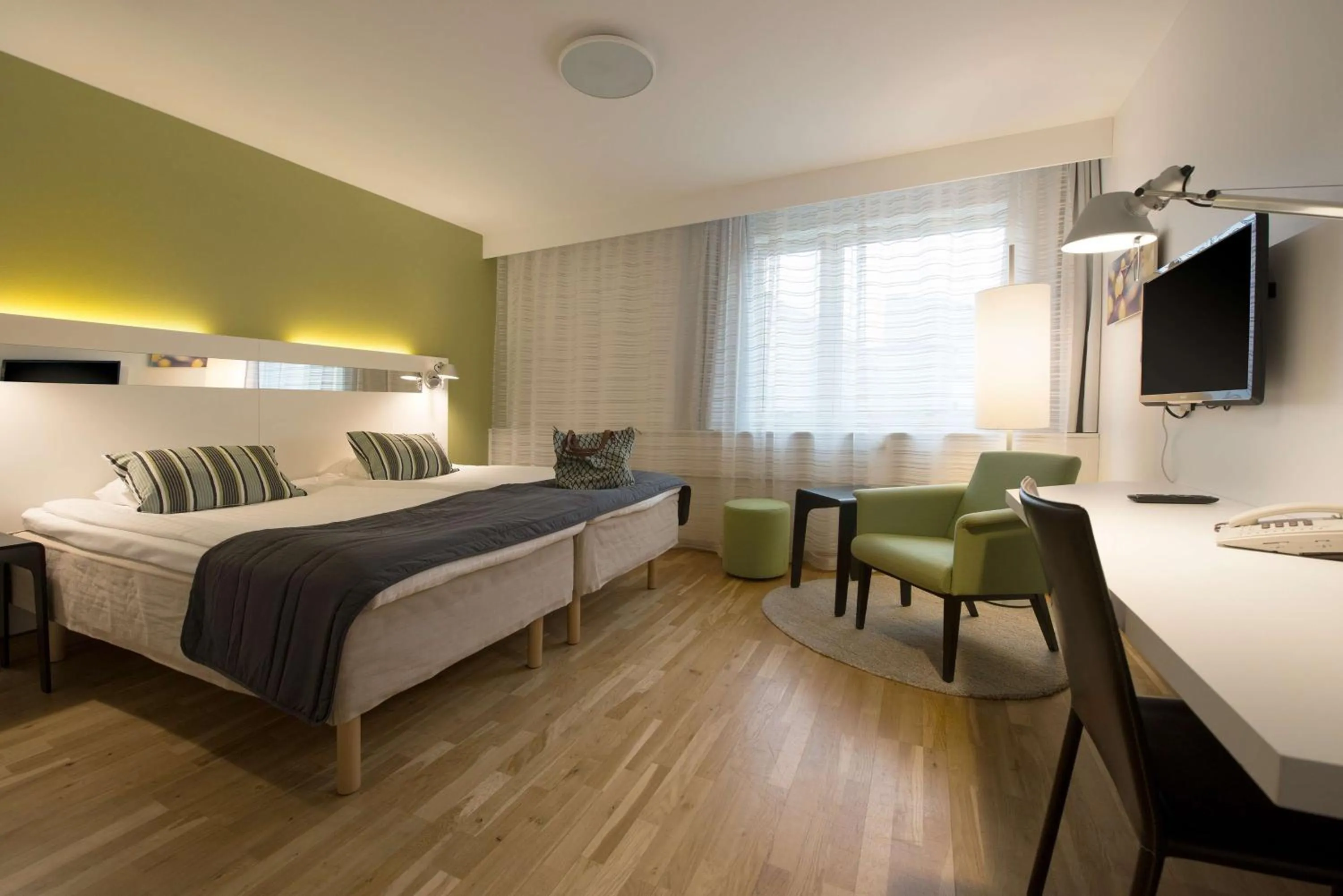 Photo of the whole room, Bed in Scandic S:t Jörgen