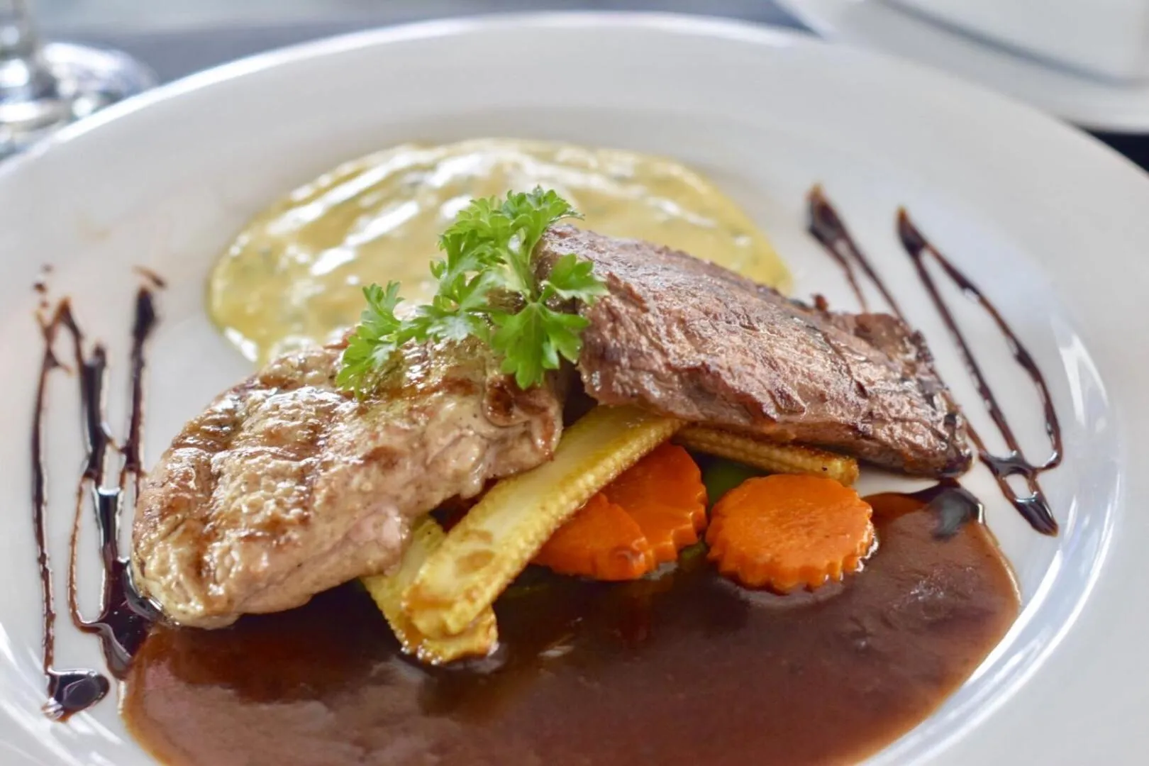 Food close-up in Harrys Hotel Bar & Restaurant