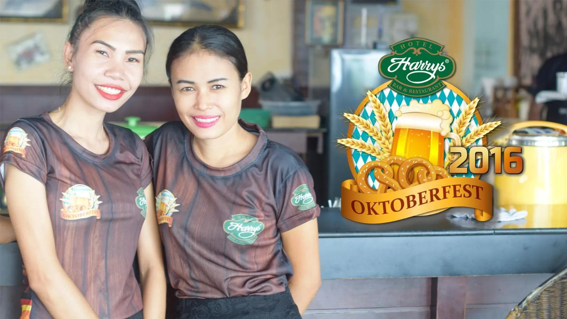 Staff in Harrys Hotel Bar & Restaurant