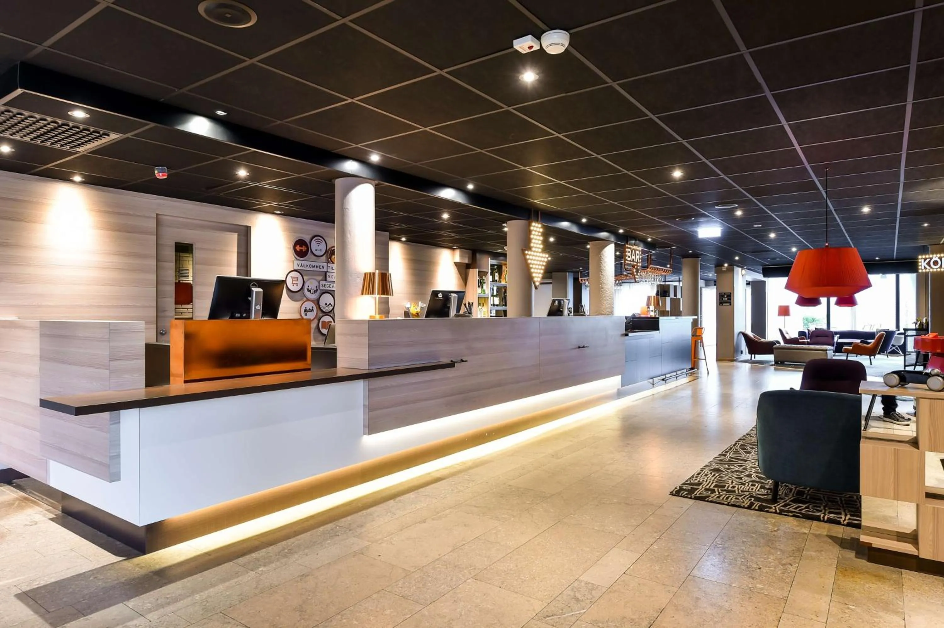 Lobby or reception in Scandic Segevång
