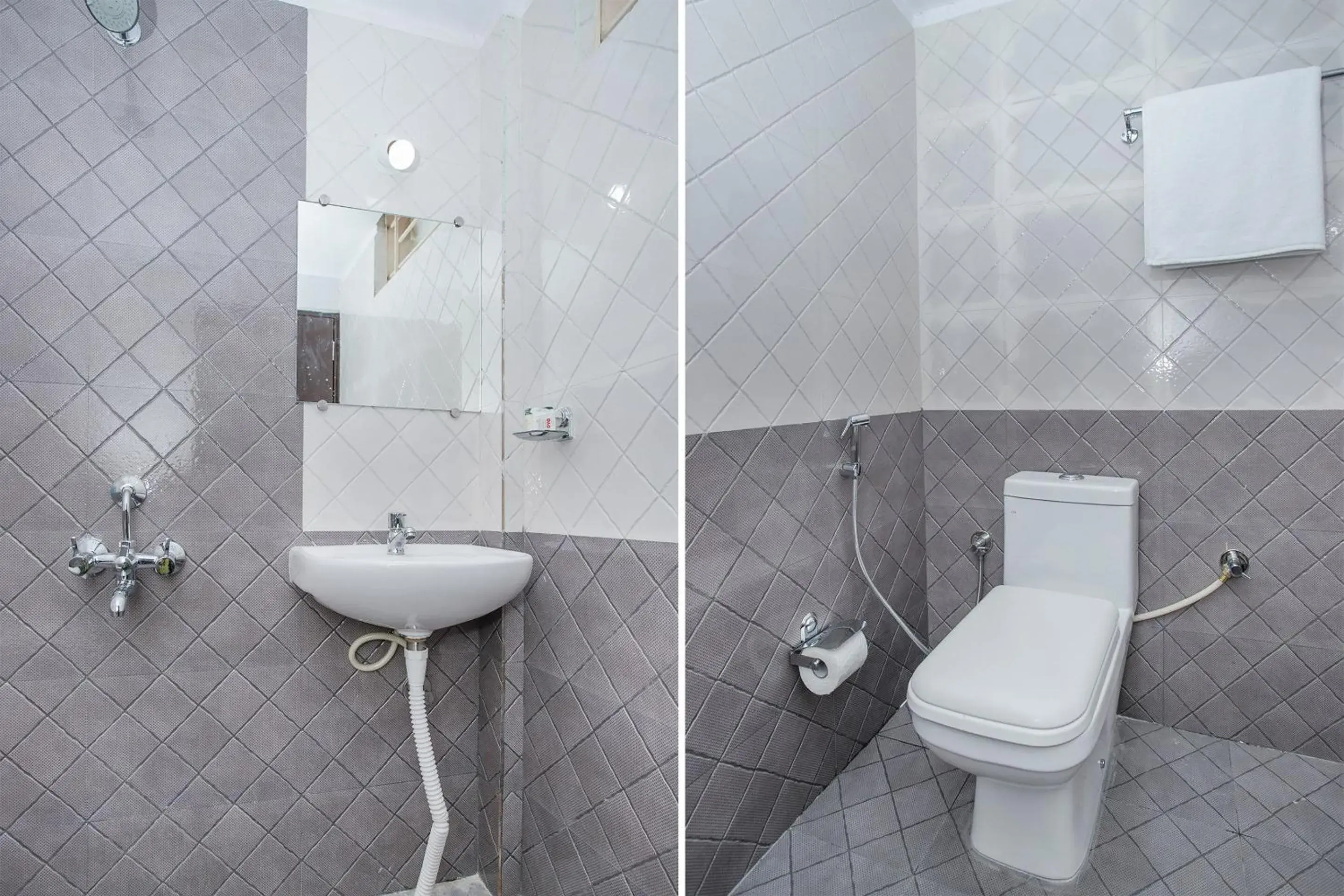 Bathroom in Hotel O PMR Near Ascendas Park Square Mall Bathroom in Hotel O PMR Near Ascendas Park Square Mall