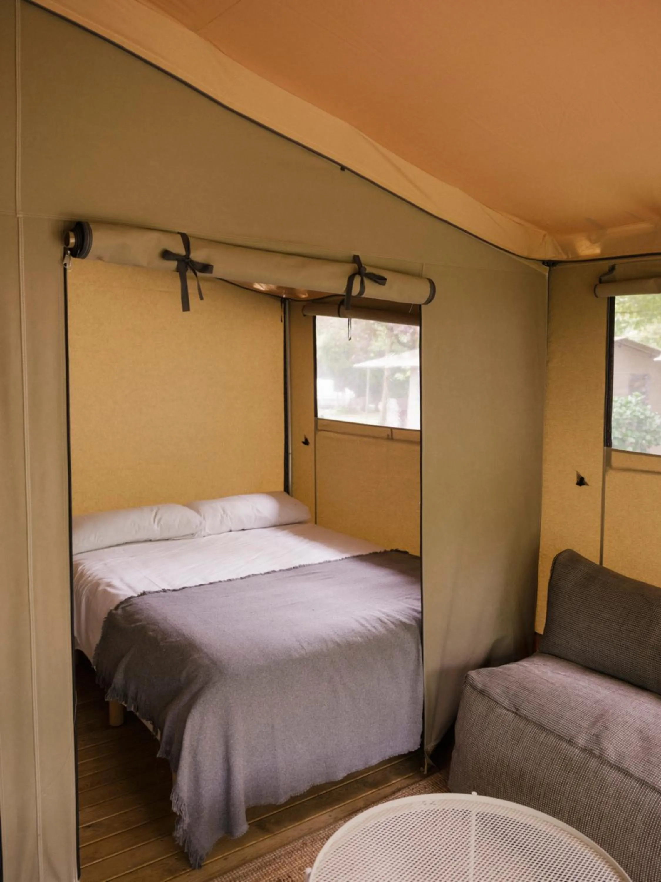 Bed in wecamp Pirineos