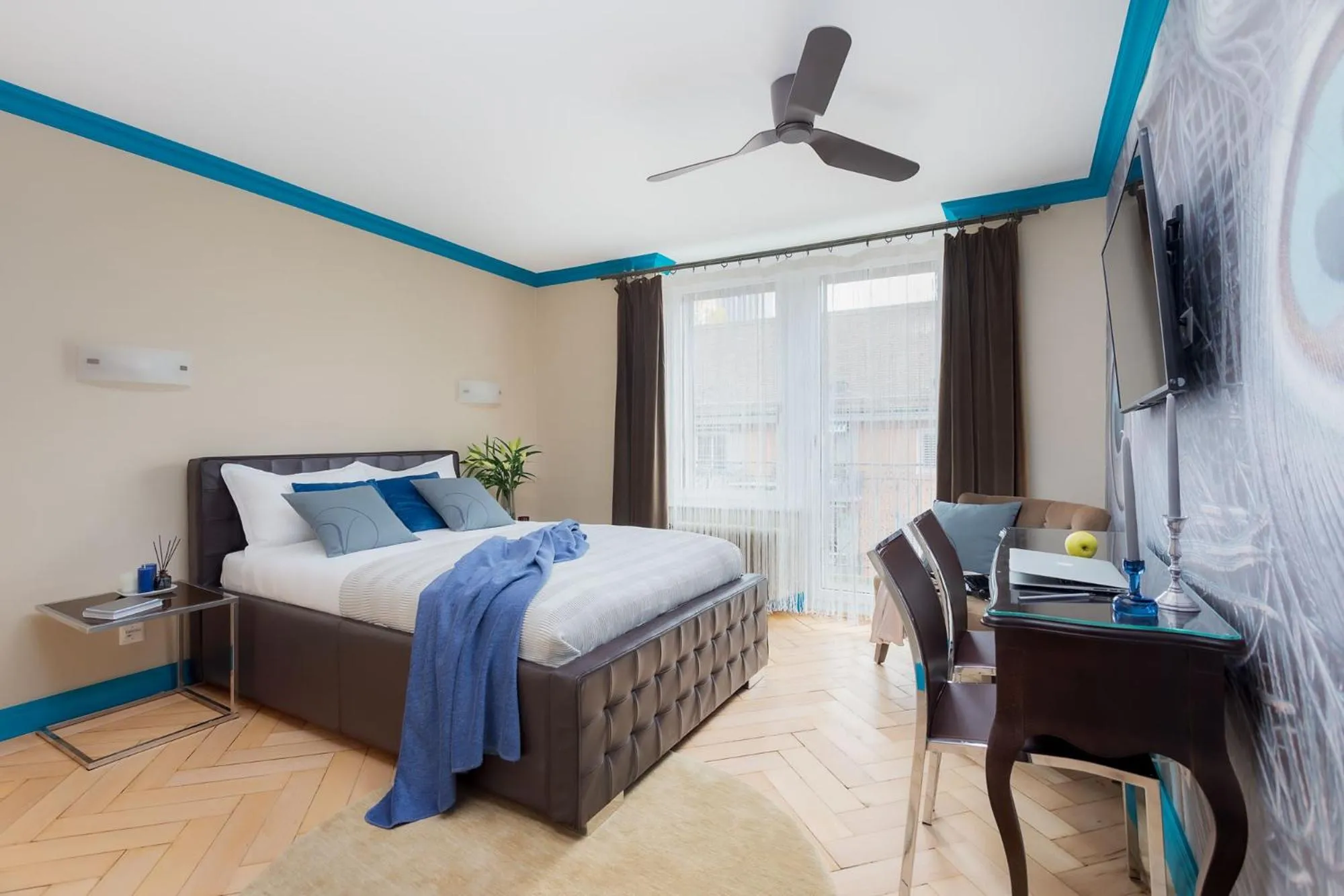 Bed in VISIONAPARTMENTS Albertstrasse - contactless check-in