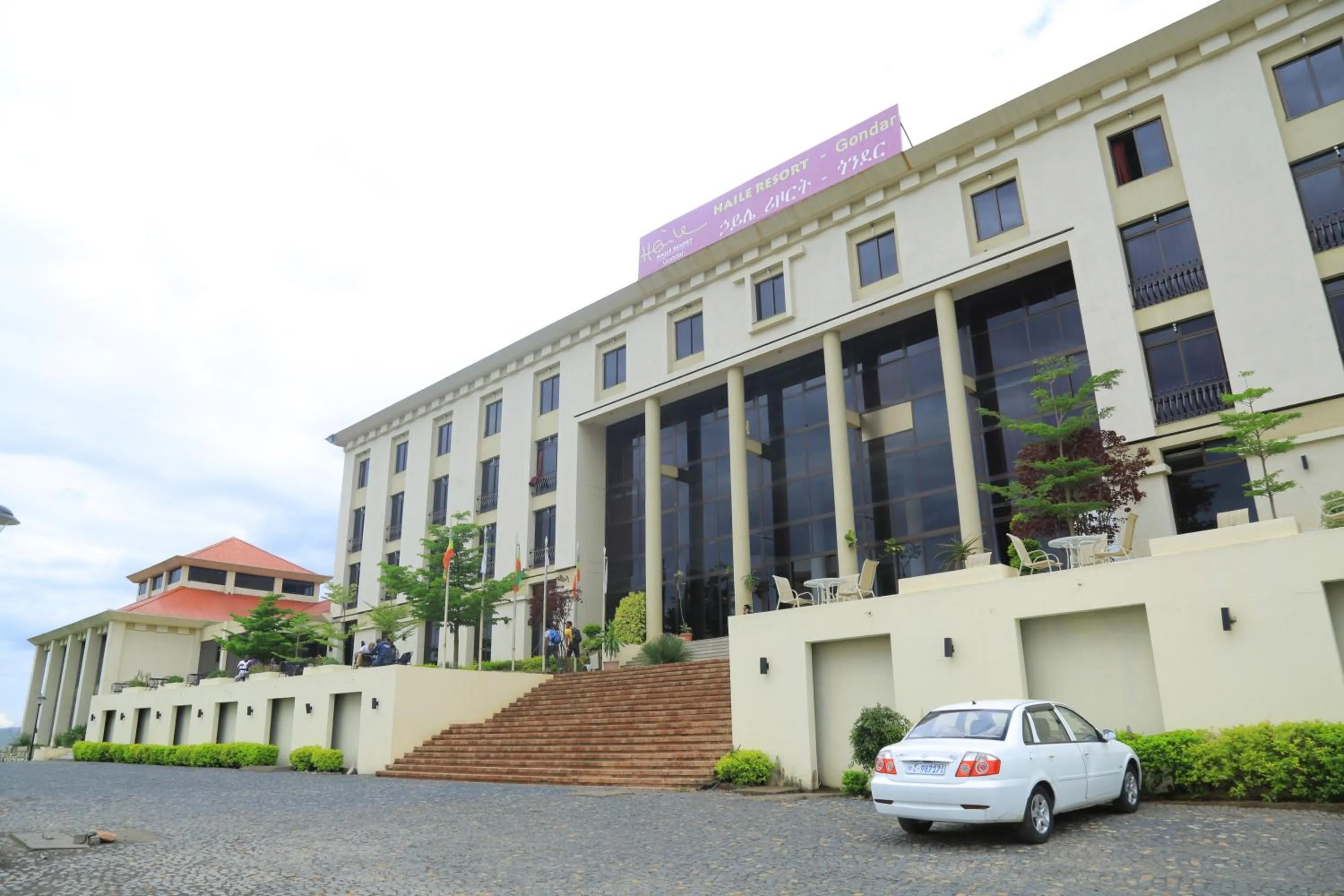 Facade/entrance in Haile Resort-Gondar