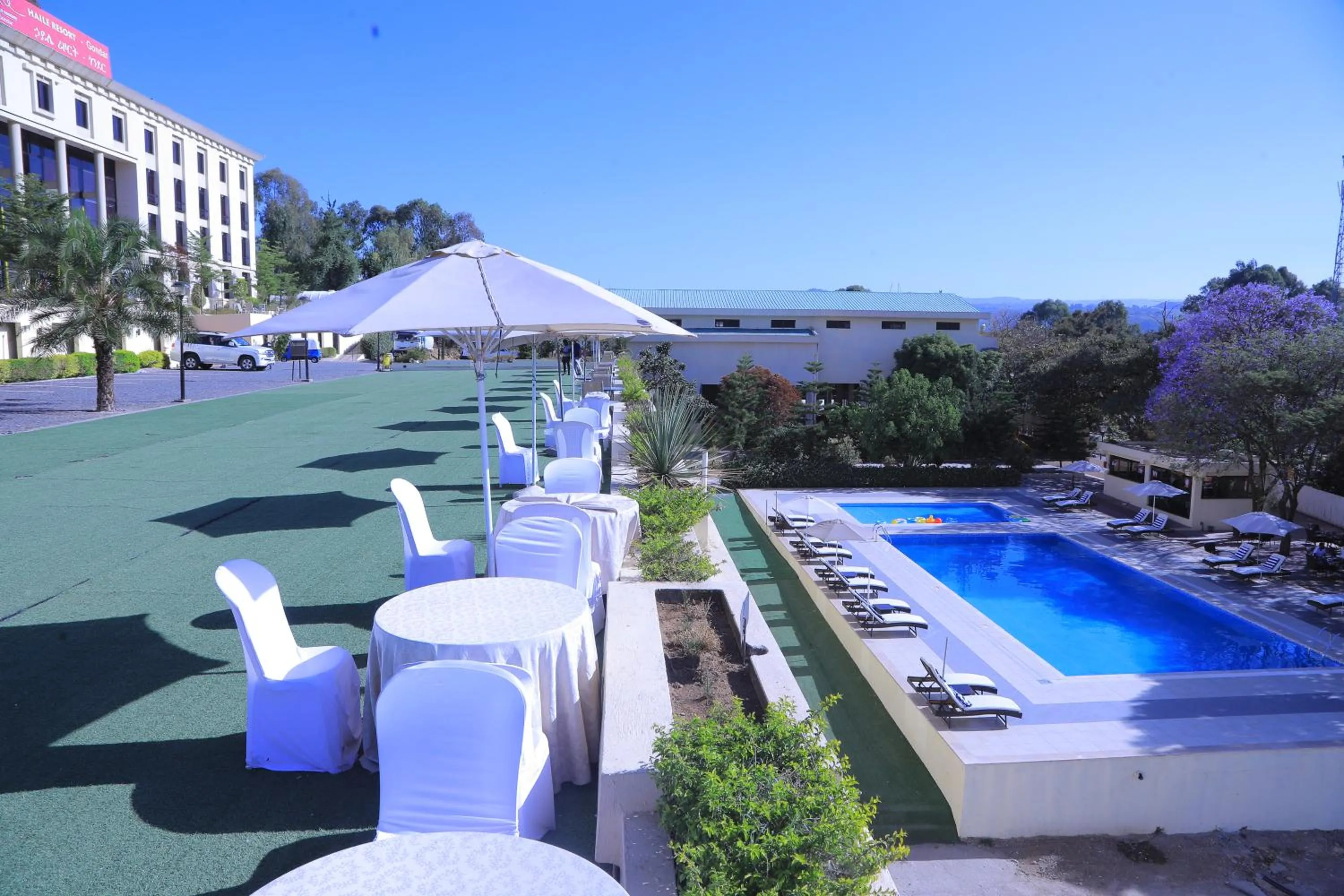 Swimming pool in Haile Resort-Gondar