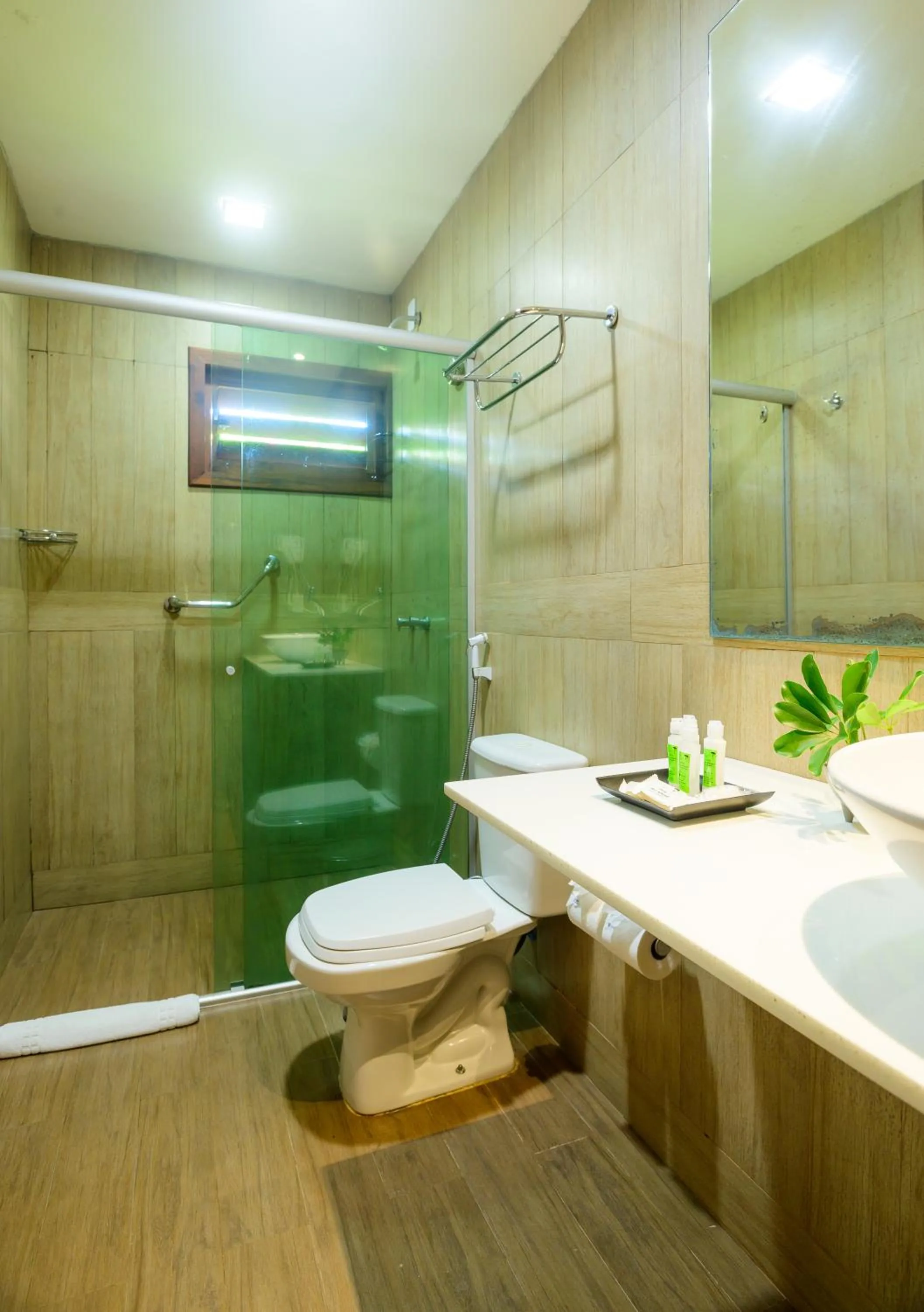 Shower in Hotel Vale das Nuvens