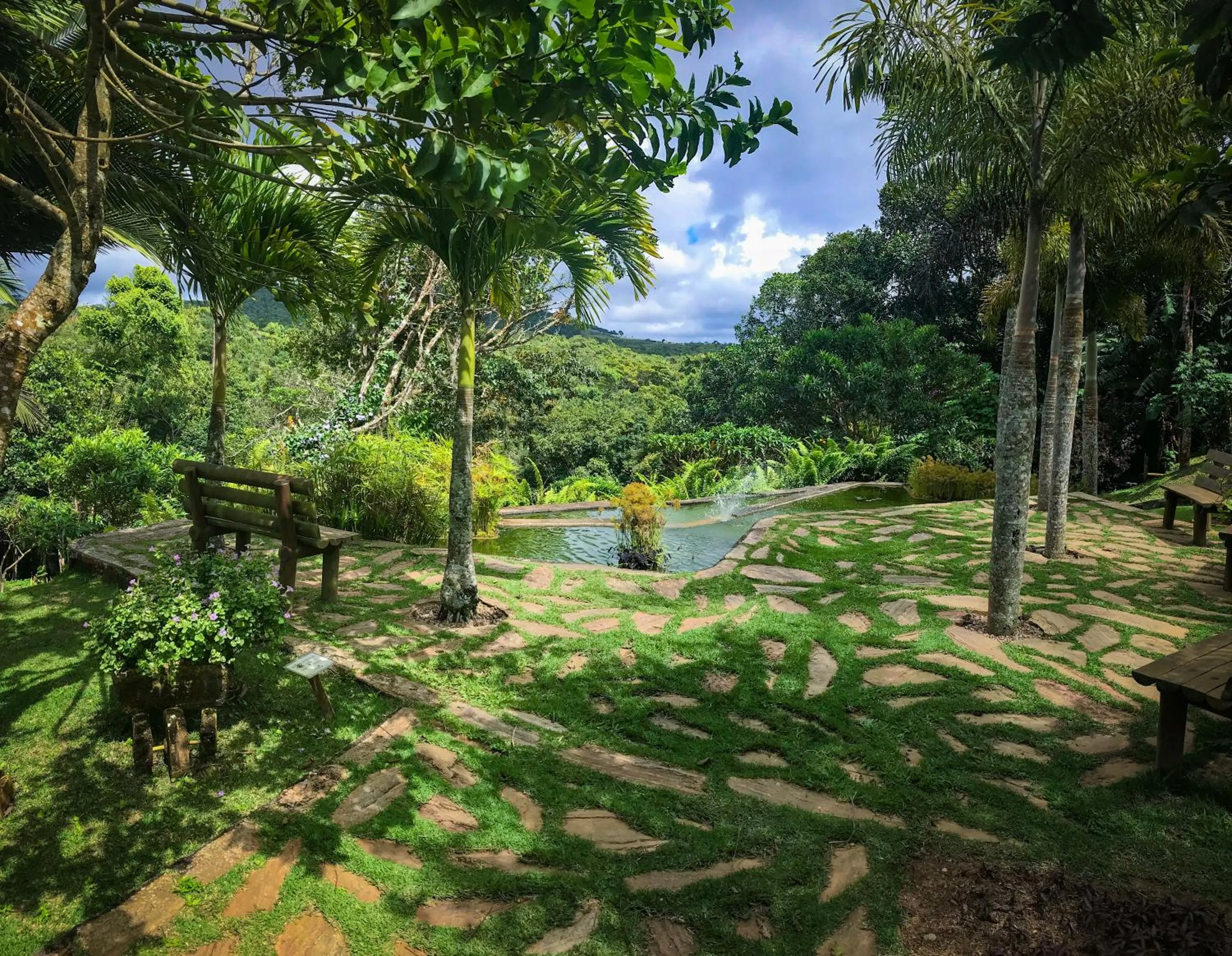 Garden view in Hotel Vale das Nuvens