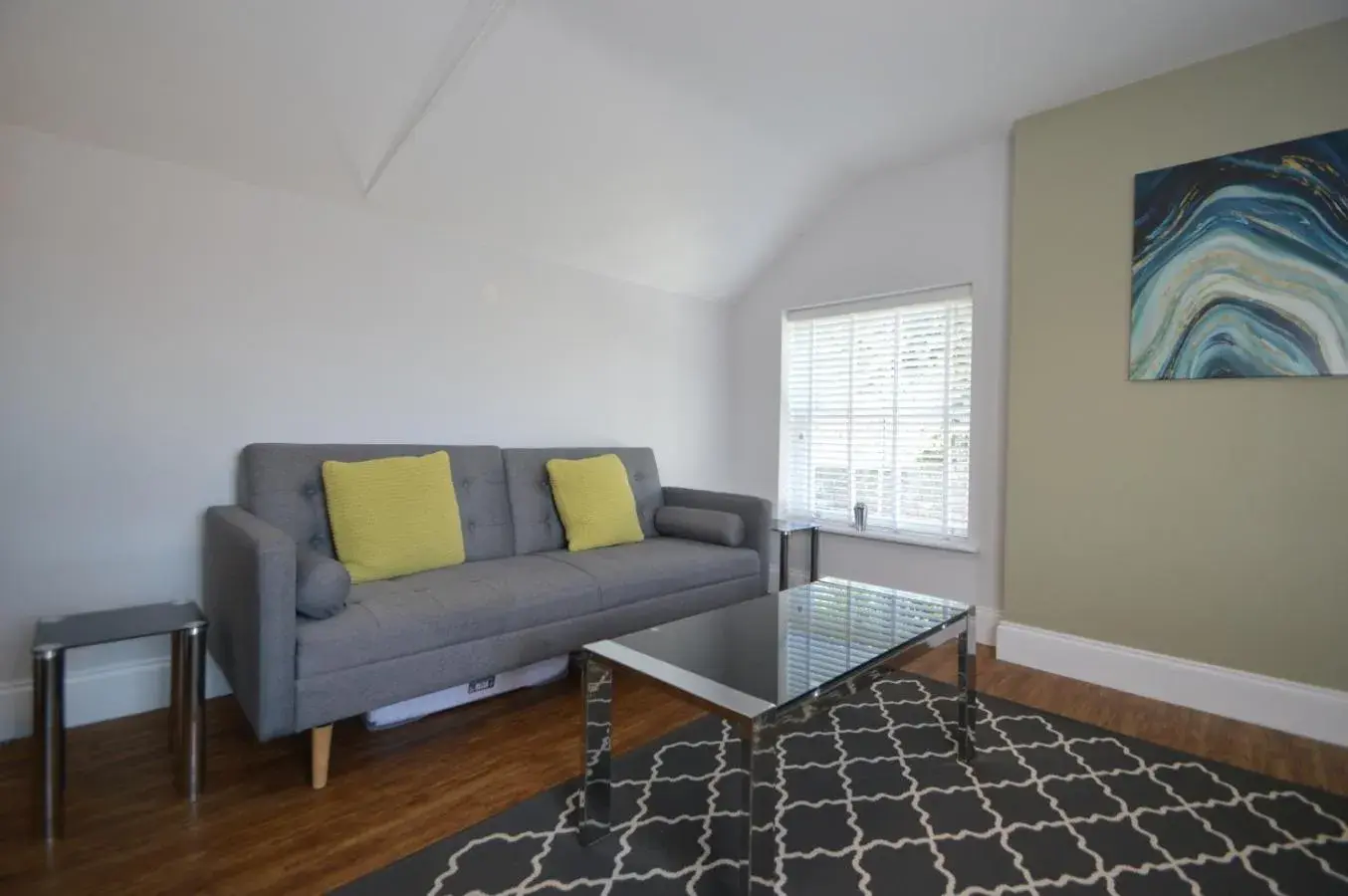 Living room, Bed in The Plough Retreat Living room, Bed in The Plough Retreat