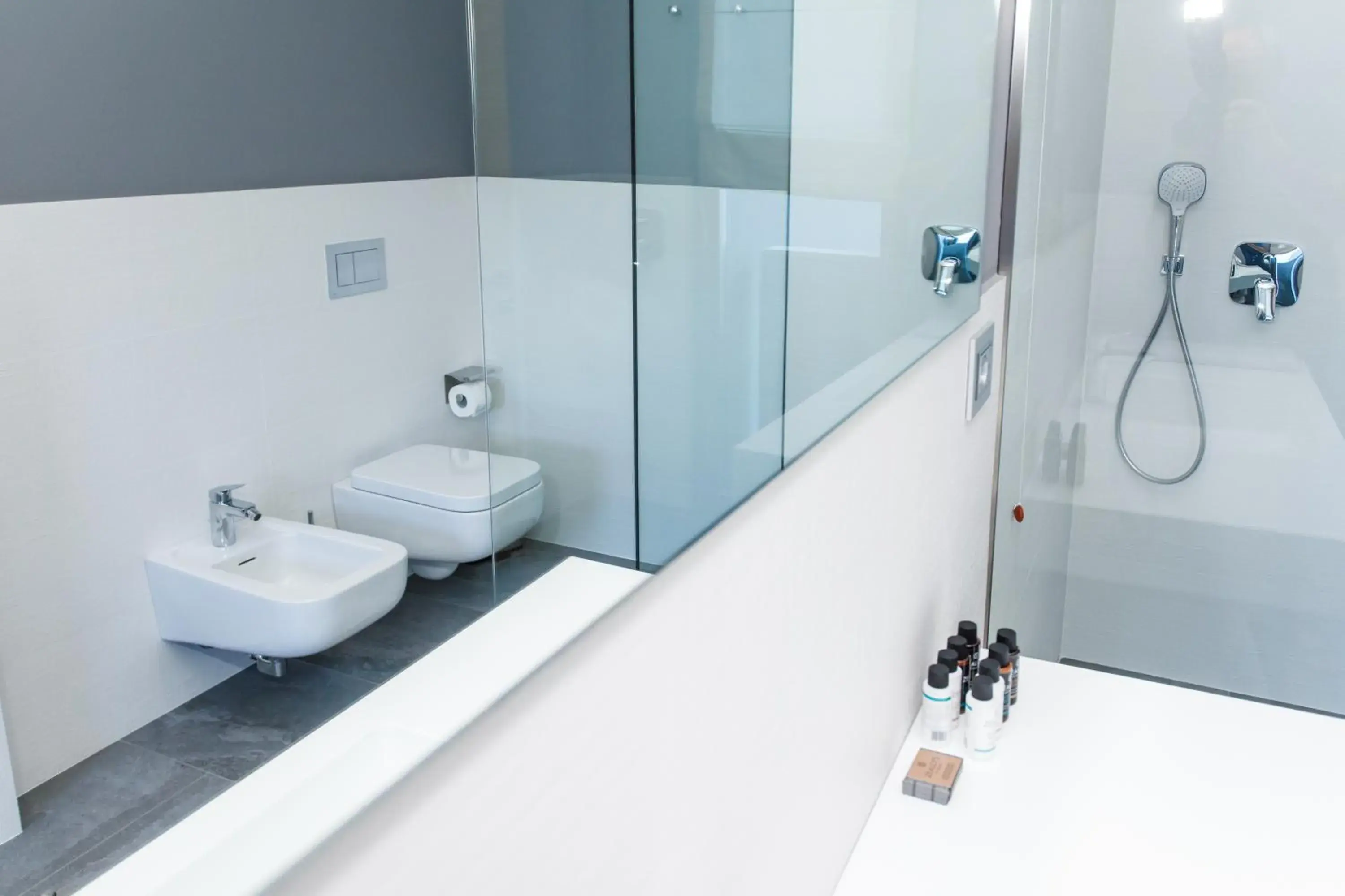 Double Room with Balcony and Side Sea View in Buzë Boutique Hotel Double Room with Balcony and Side Sea View in Buzë Boutique Hotel