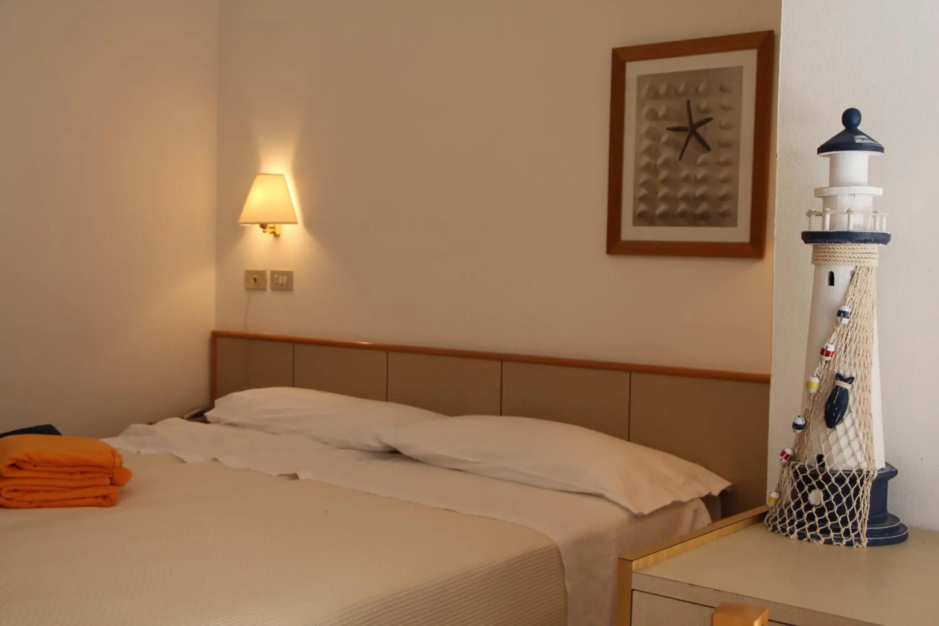 Bed in Hotel Antares