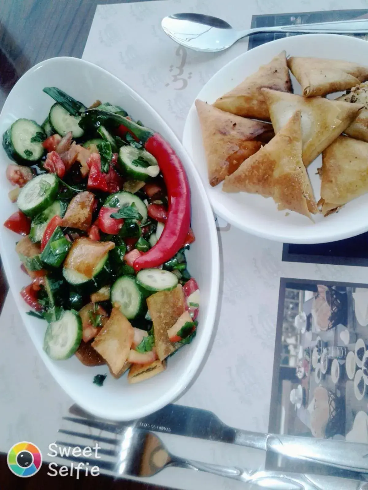 Food close-up in Caravan Hotel