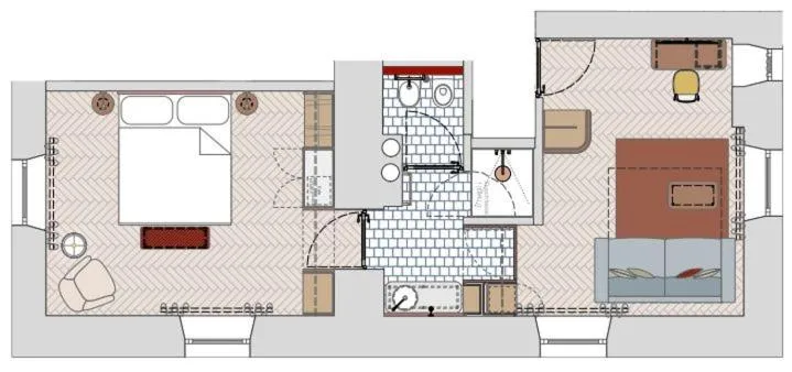 Floor plan in Villa Helvetia