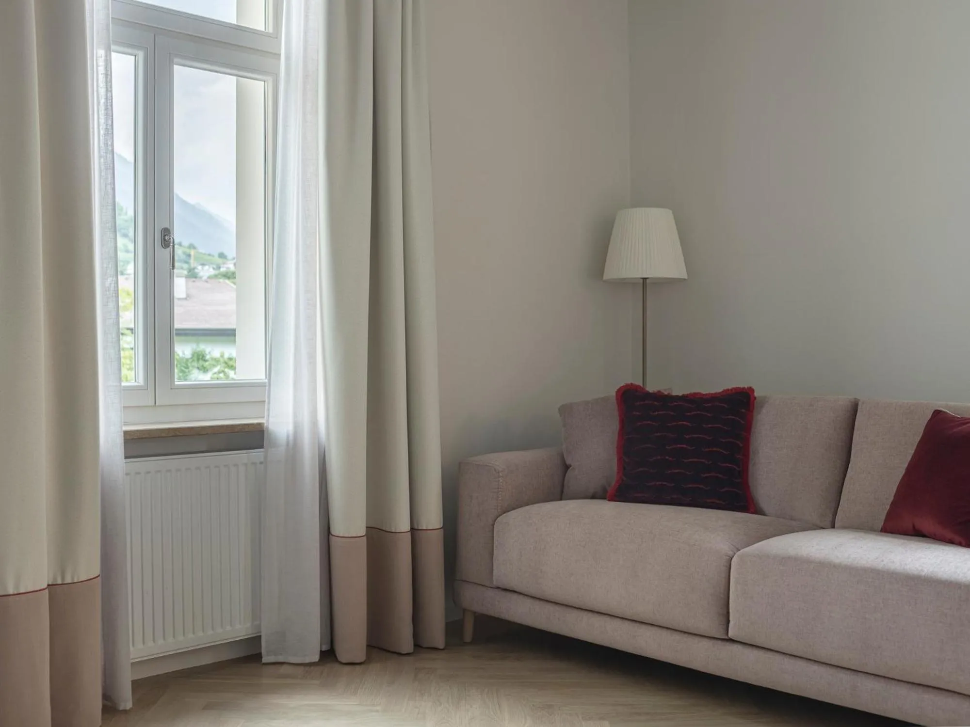 View (from property/room), Bed in Villa Helvetia