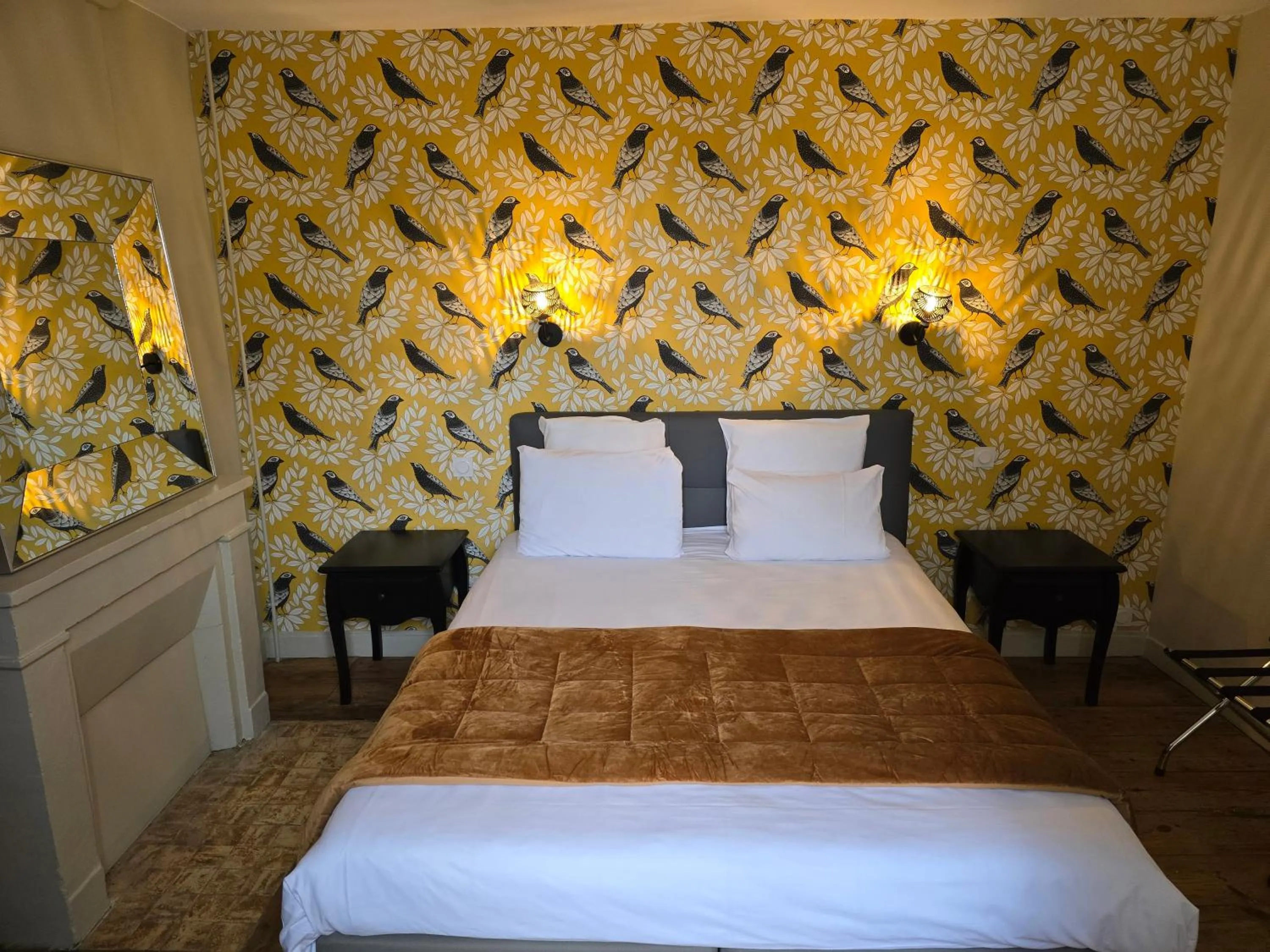 Bedroom, Bed in Au Loup Historic Apartments