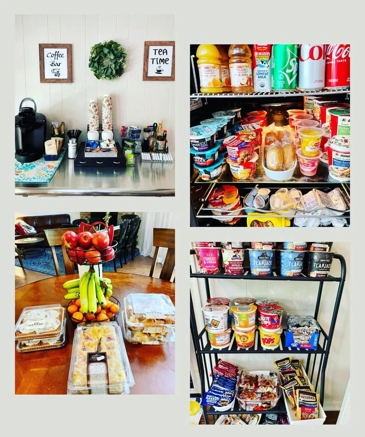 Continental breakfast in Lamb's Rest Inn