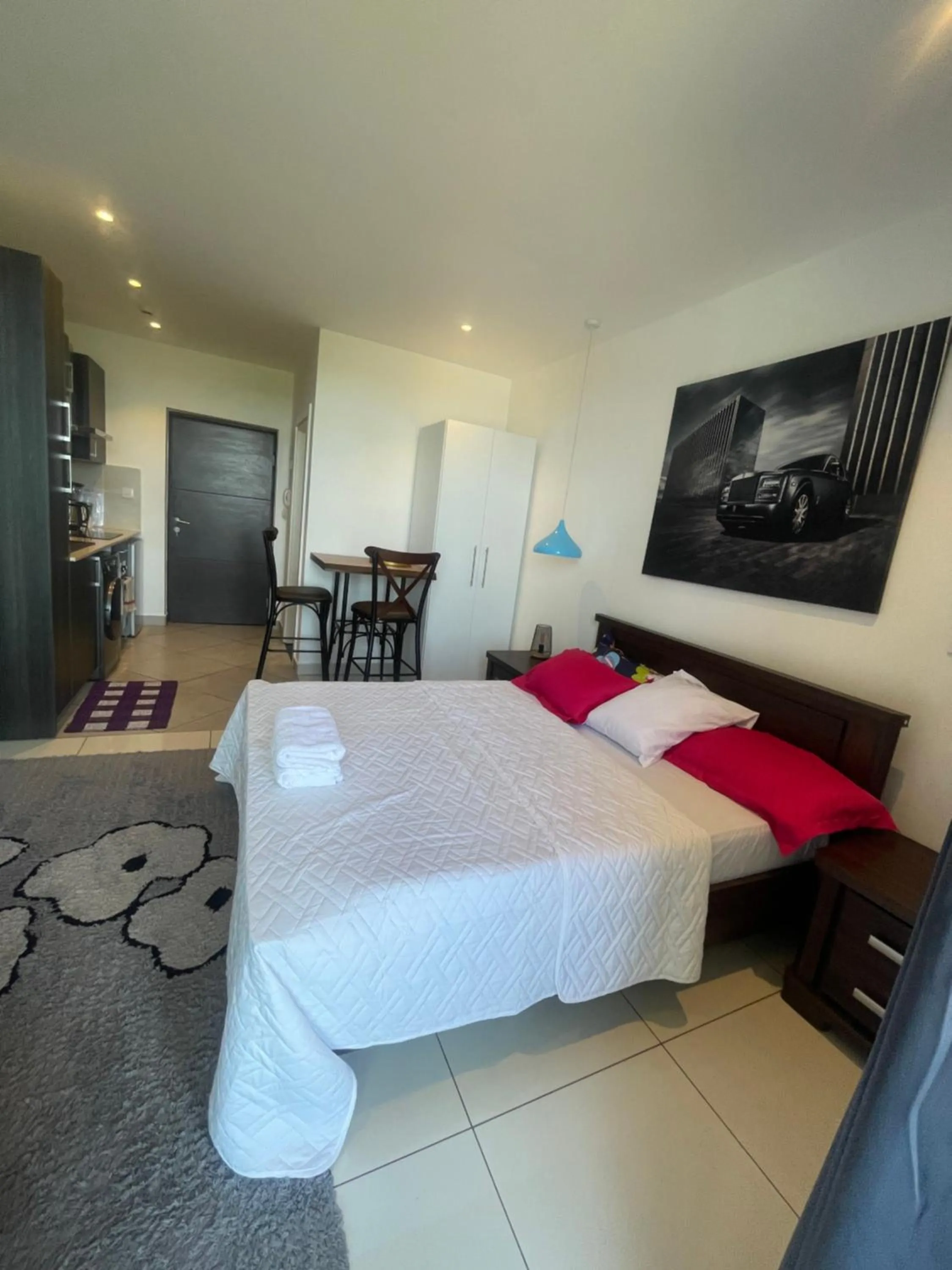 Bed in Nukville Studio Apartment at Embassy Garden