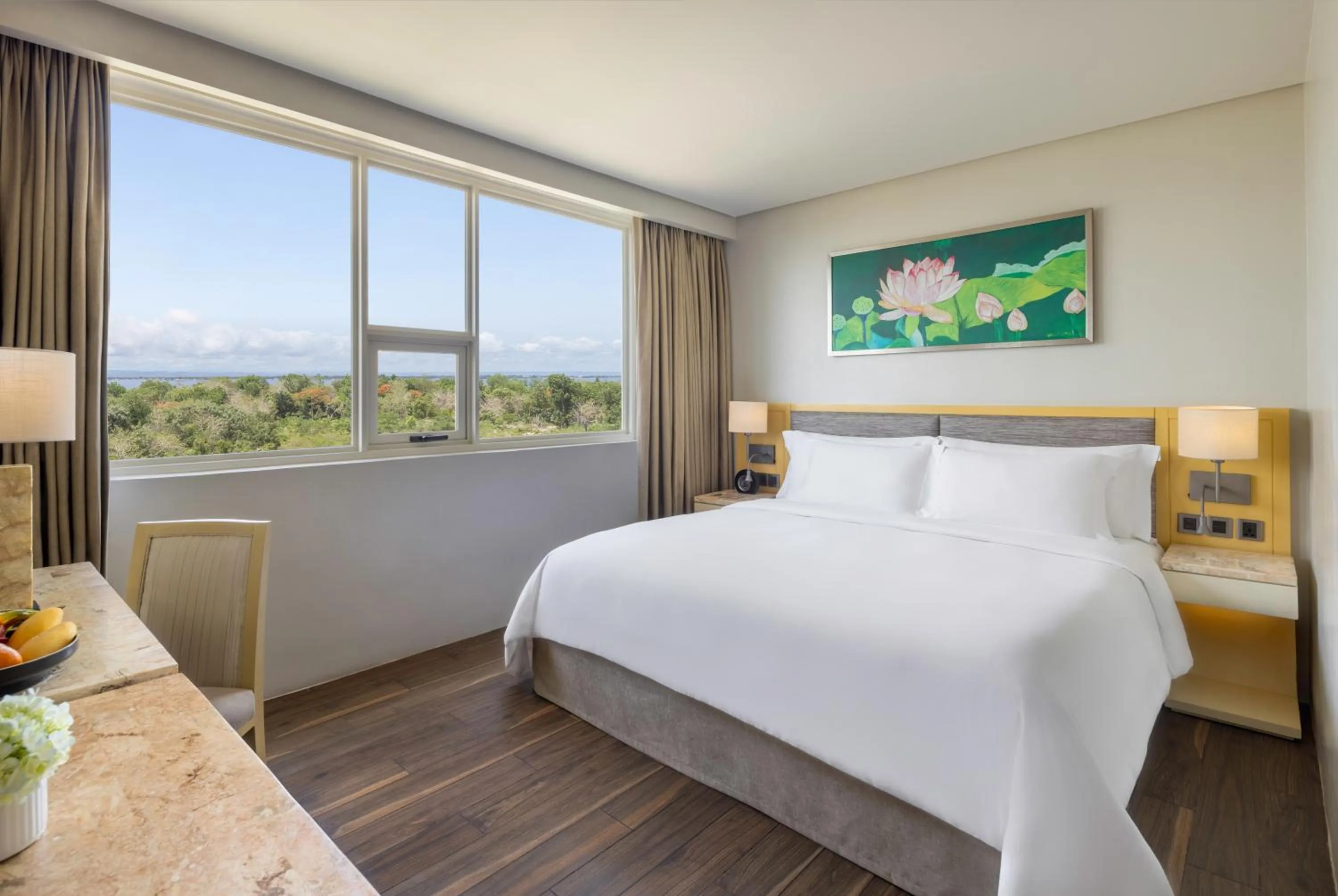 Bed in Dusit Thani Mactan Cebu Resort