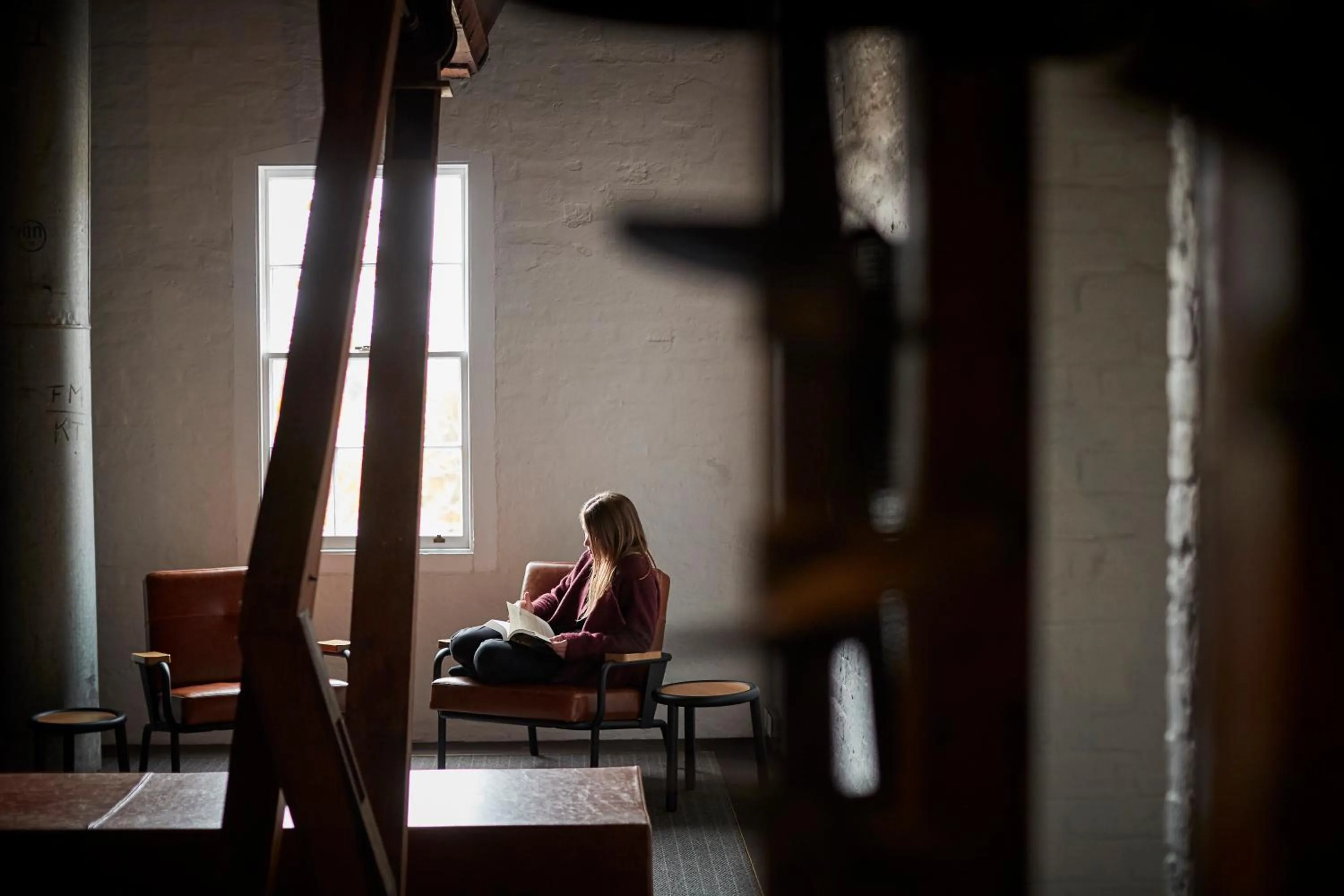 Communal lounge/ TV room in The Premier Mill Hotel