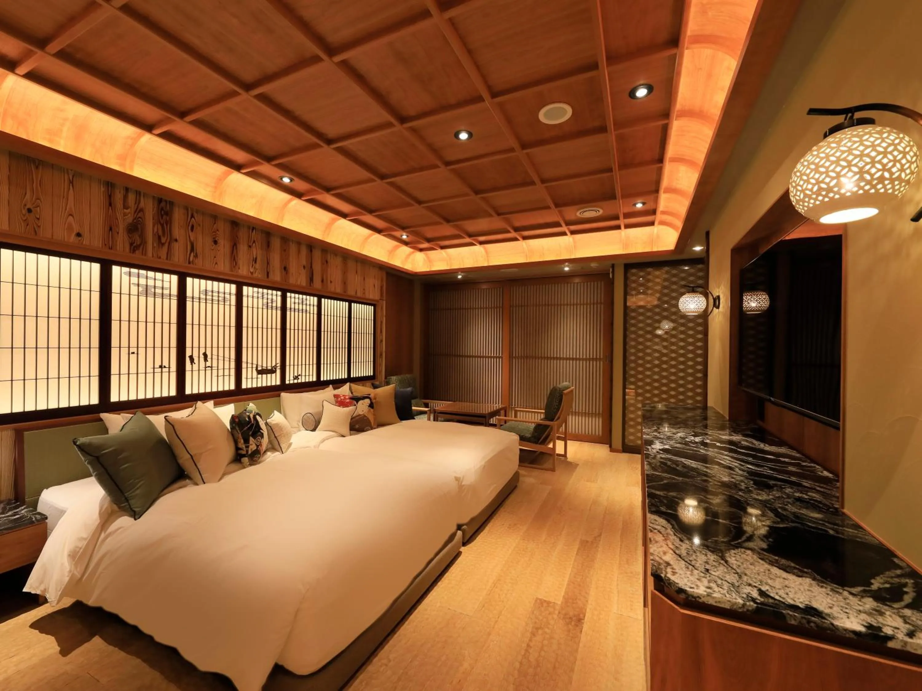 Bed in Hotel Gion Ichirin