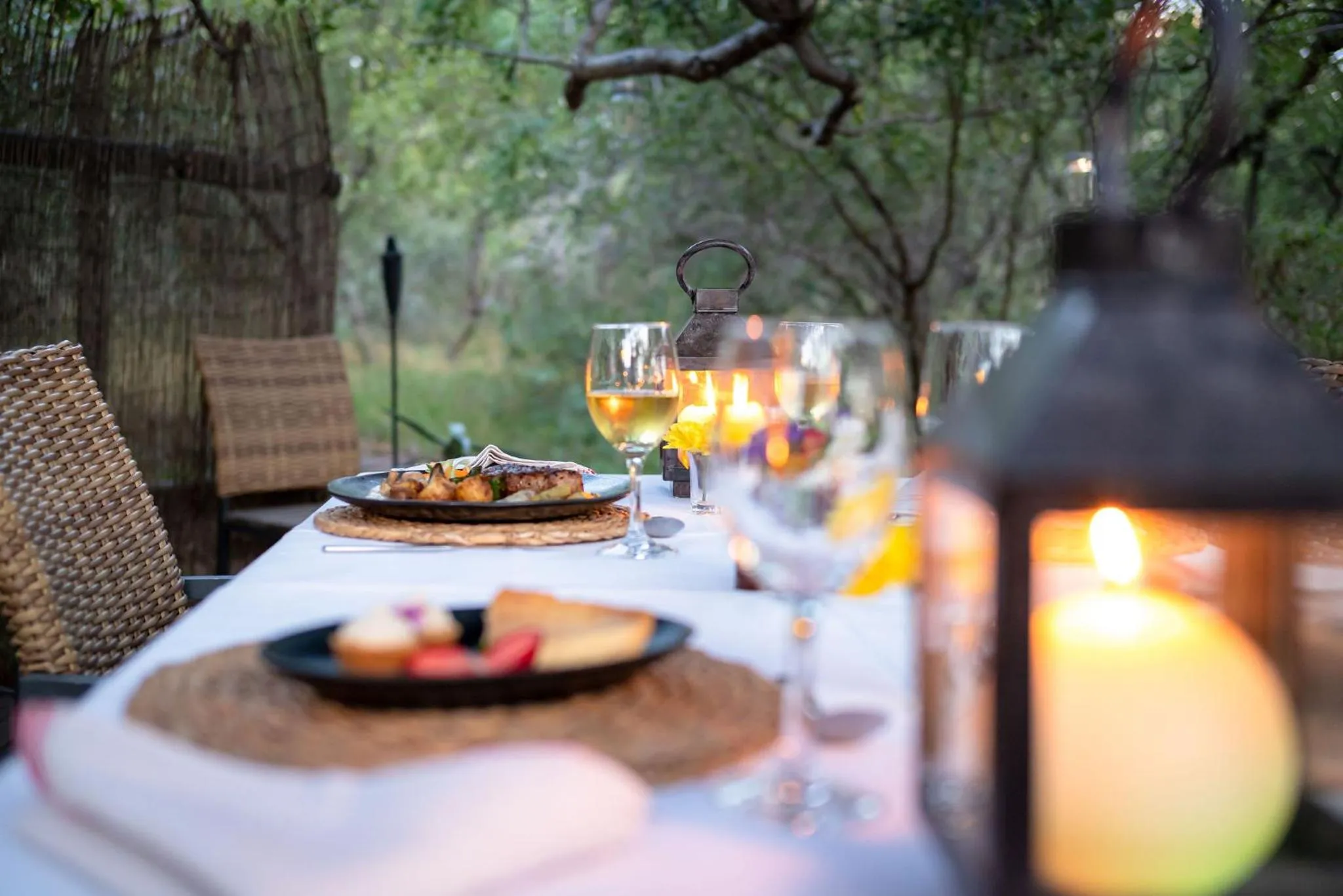 Dinner in Rafiki Bush Lodge