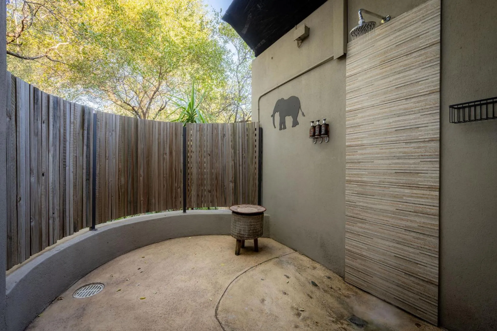Shower in Rafiki Bush Lodge
