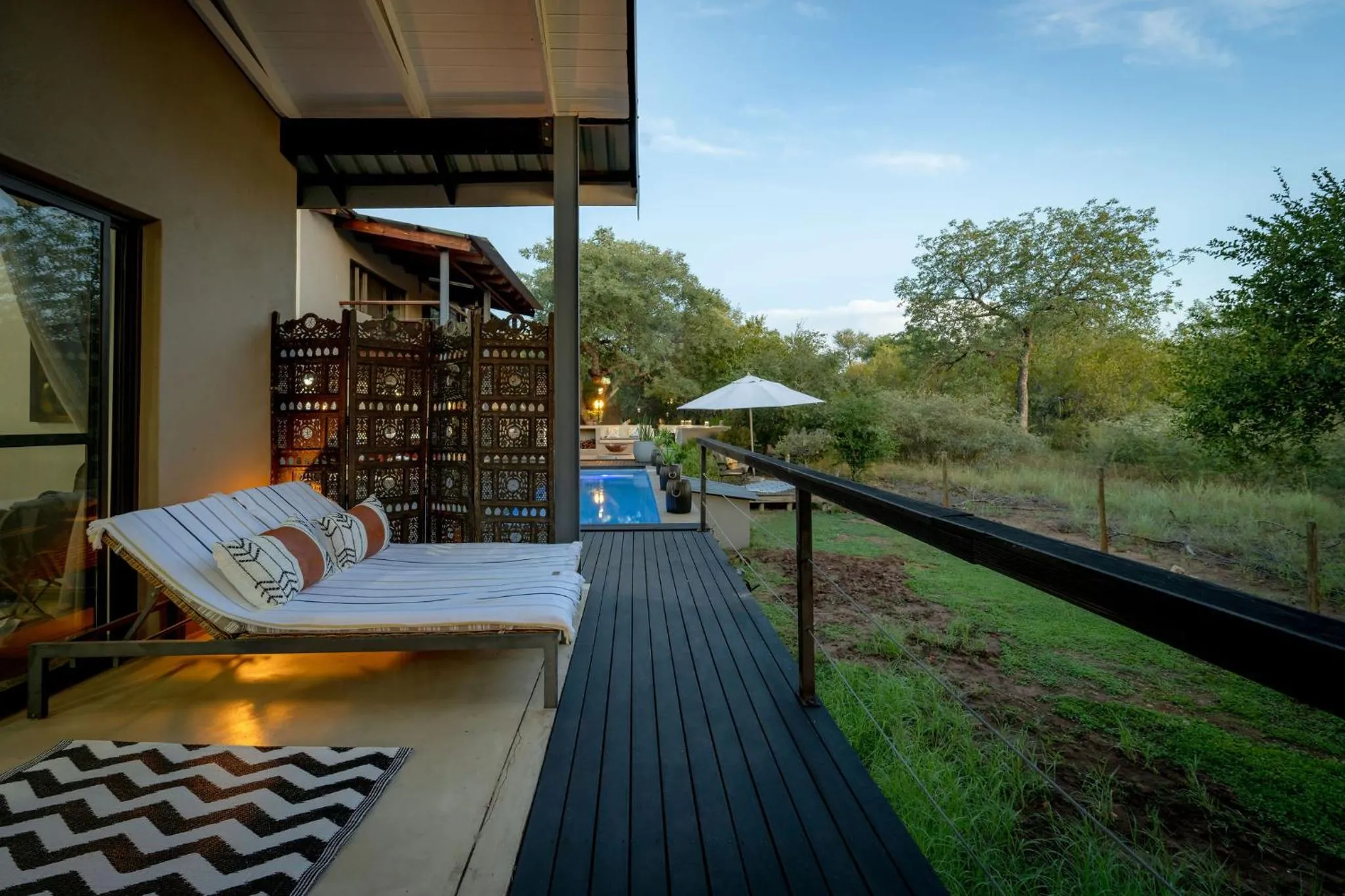 Natural landscape in Rafiki Bush Lodge