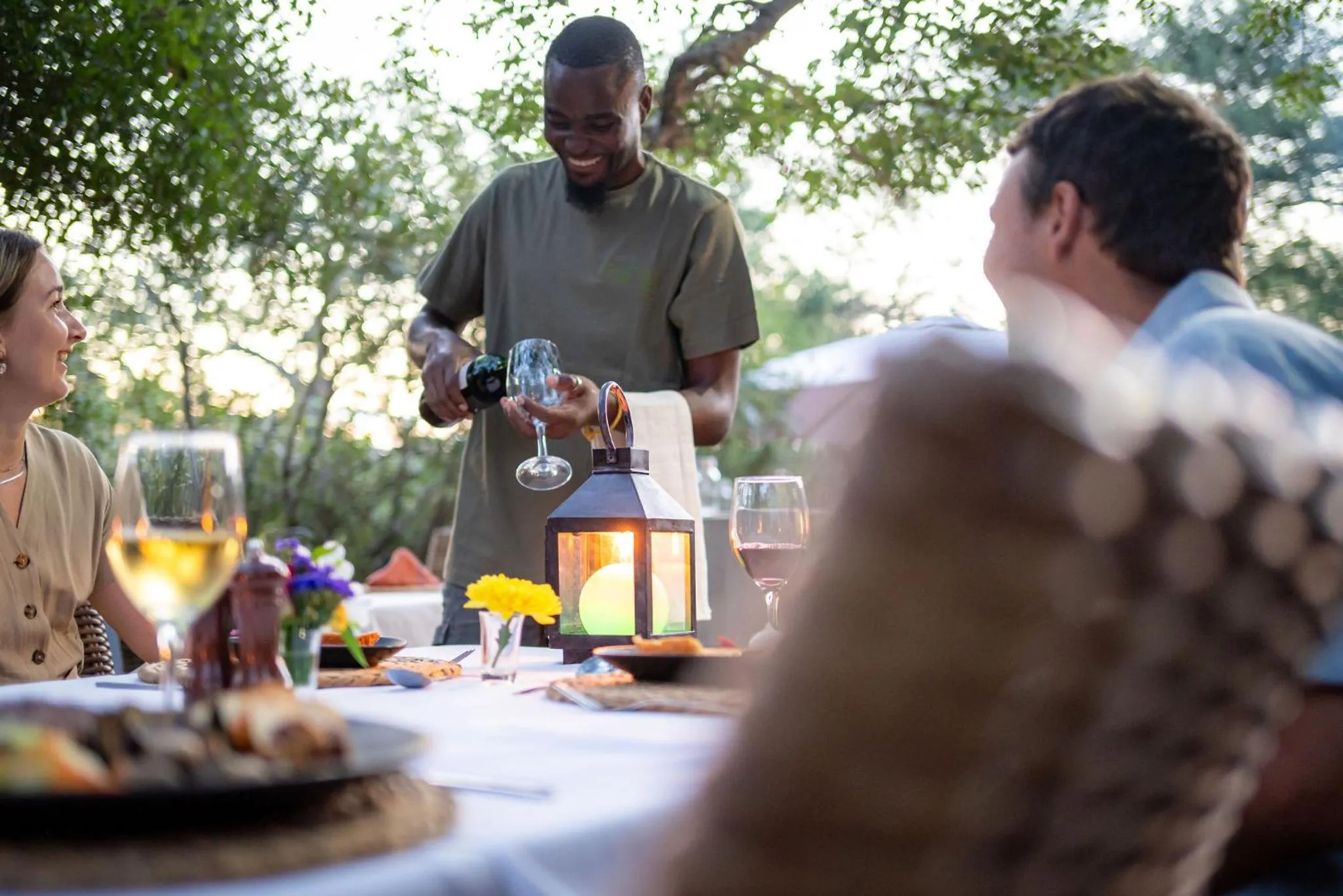 People in Rafiki Bush Lodge