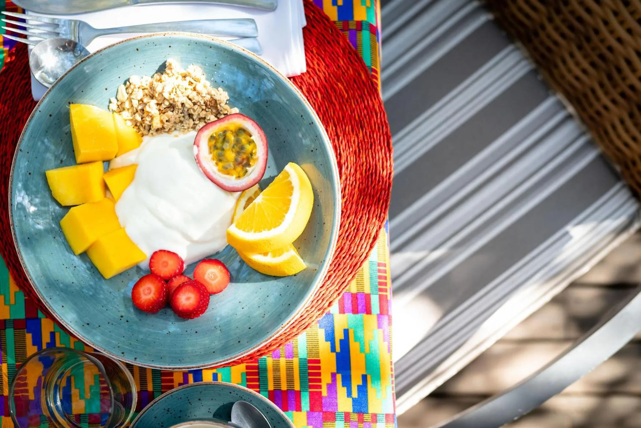 Continental breakfast in Rafiki Bush Lodge