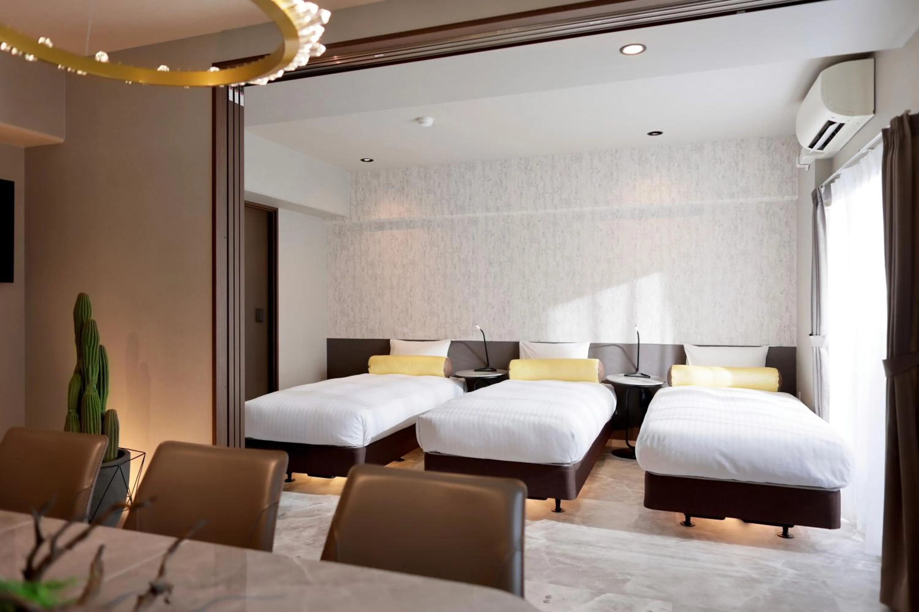 Photo of the whole room, Bed in Dotombori Crystal Hotel 3
