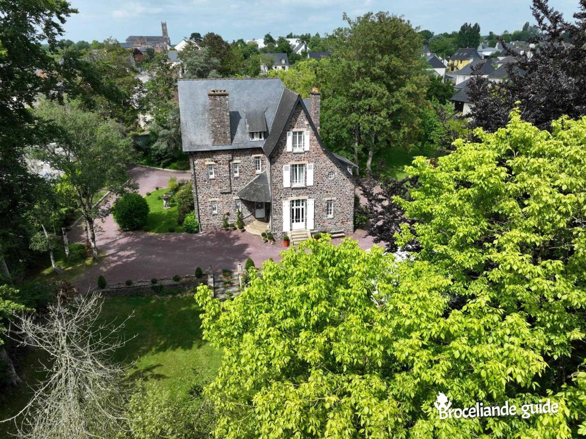 Bird's eye view in La Maison Rouge Brocéliande