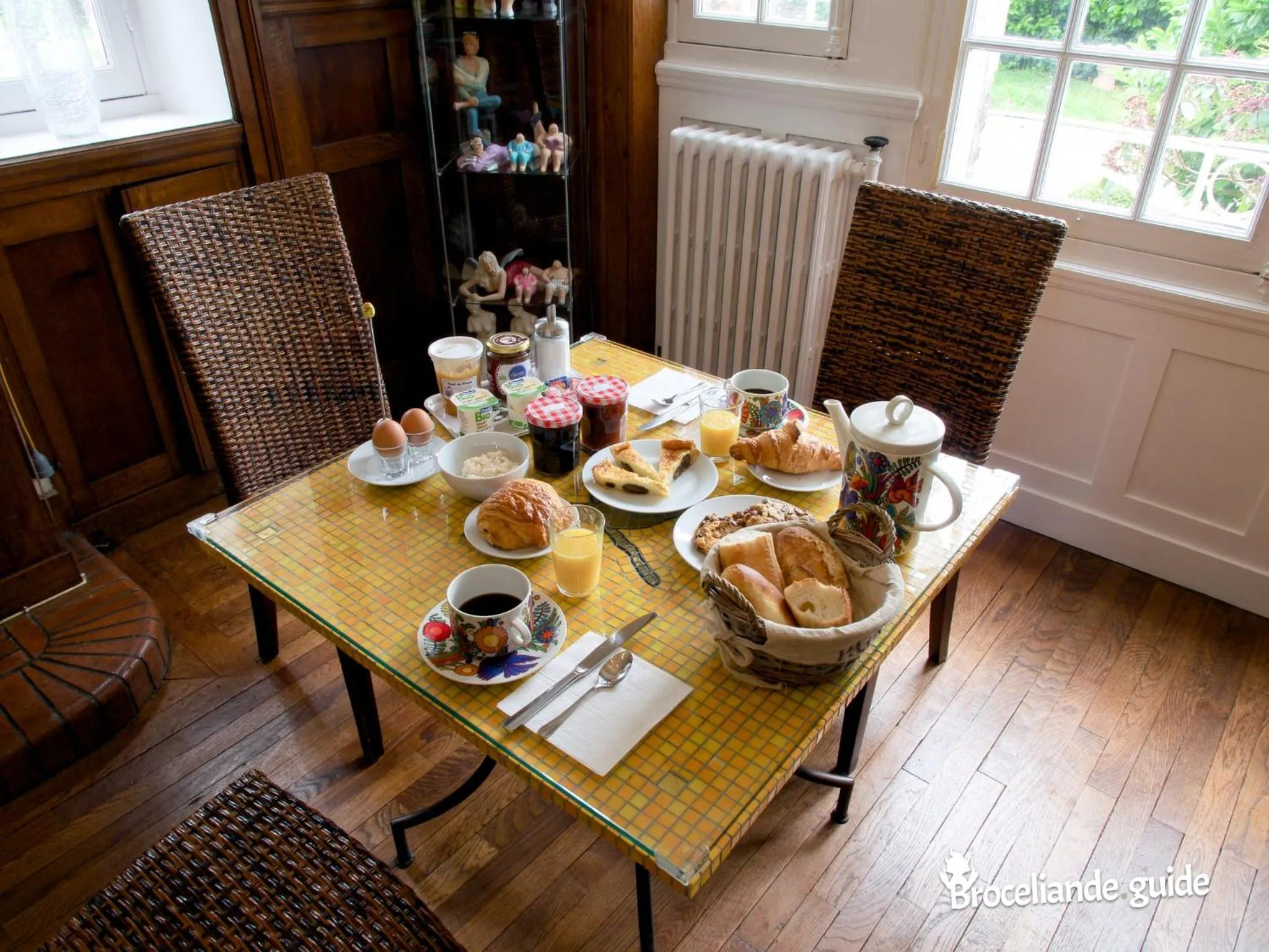 Food and drinks in La Maison Rouge Brocéliande