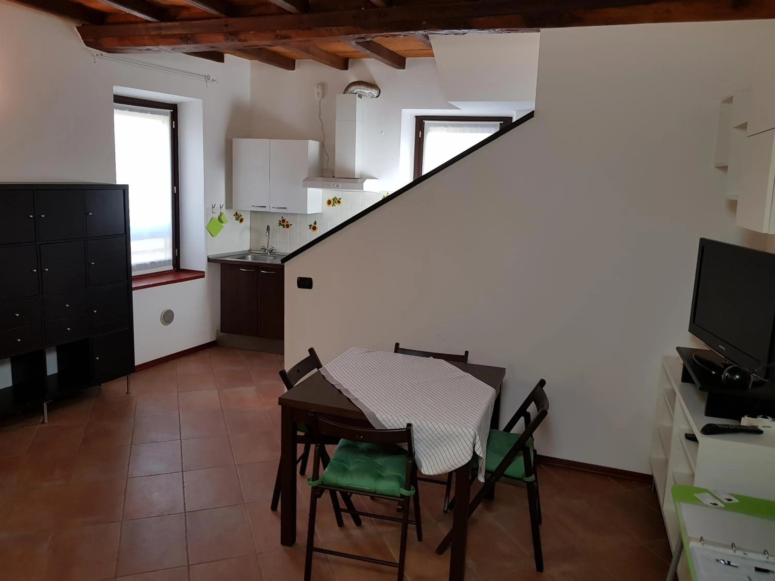 Kitchen or kitchenette in Appartamenti Old Farm