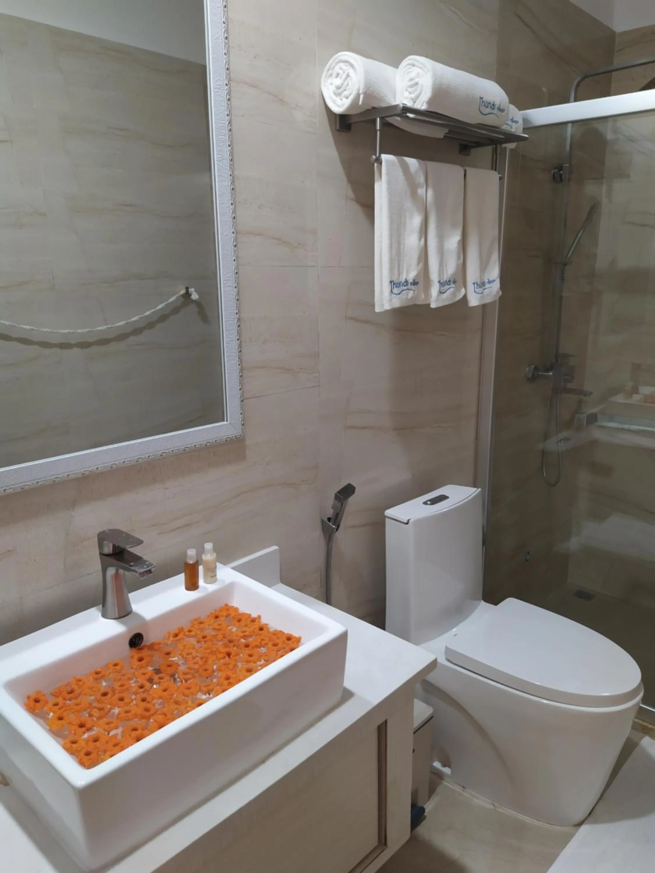 Toilet in Thundi Village & Spa