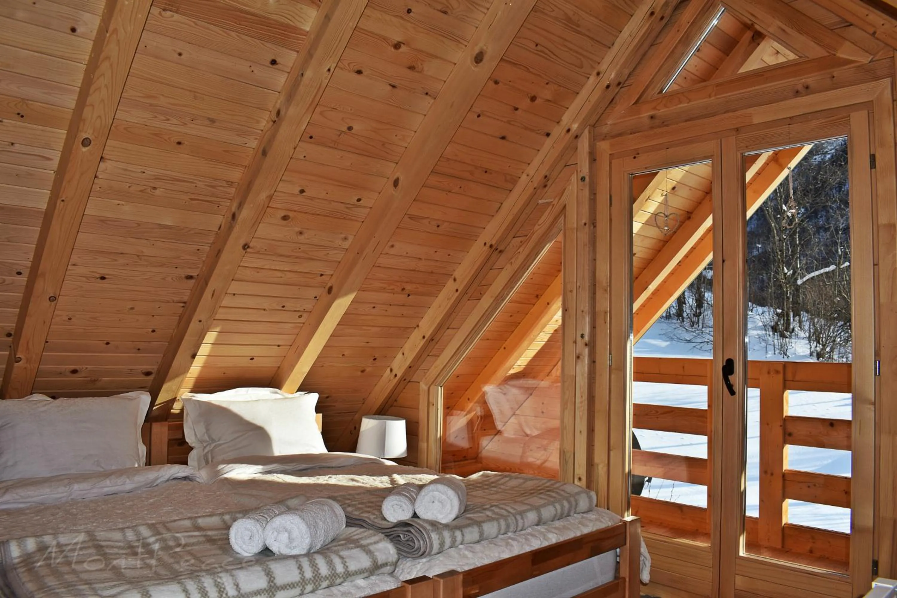 Bed in Mountain Lodge Mont Peace